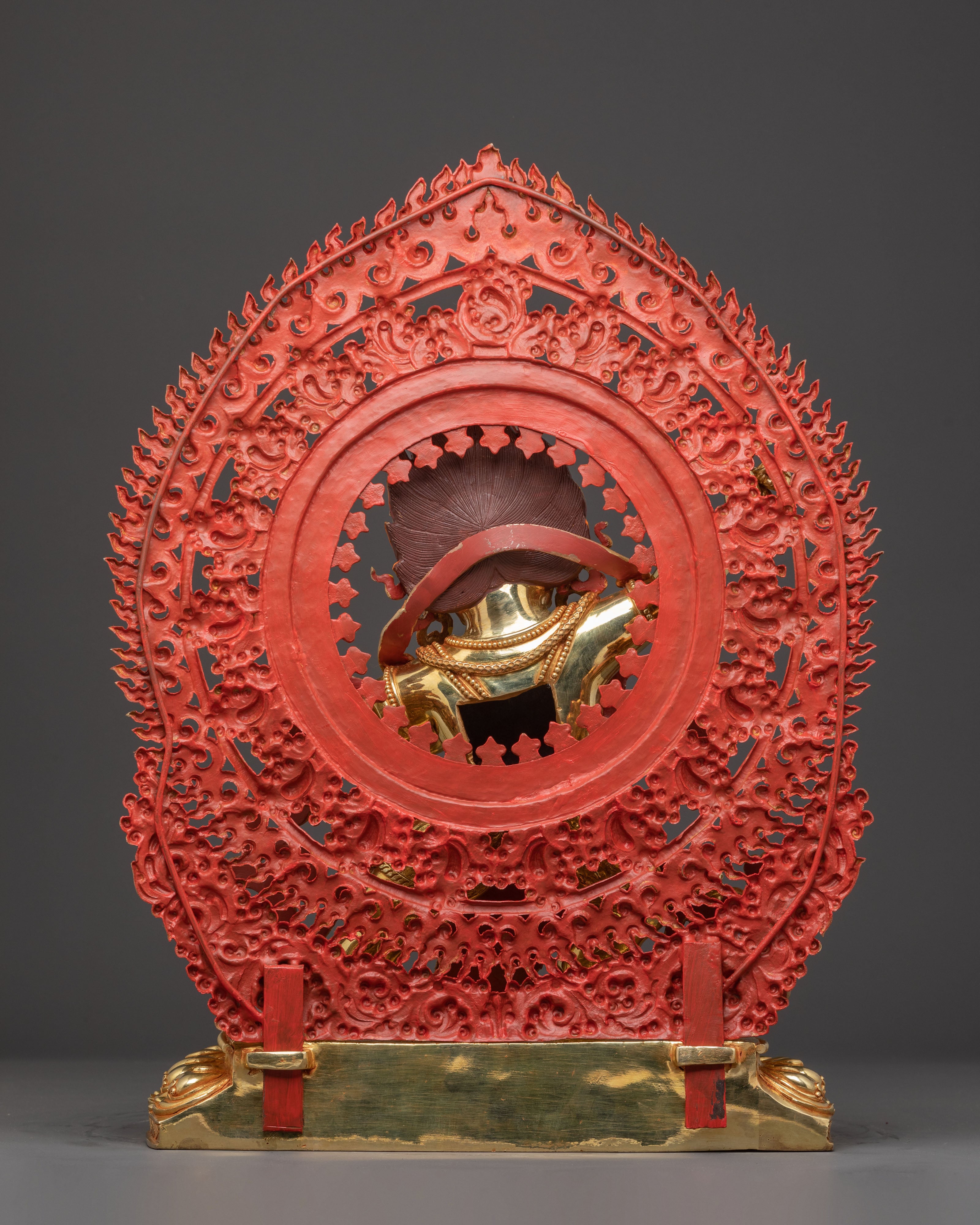 Golden Statue of Bodhisattva Vajrapani | Protector Deity