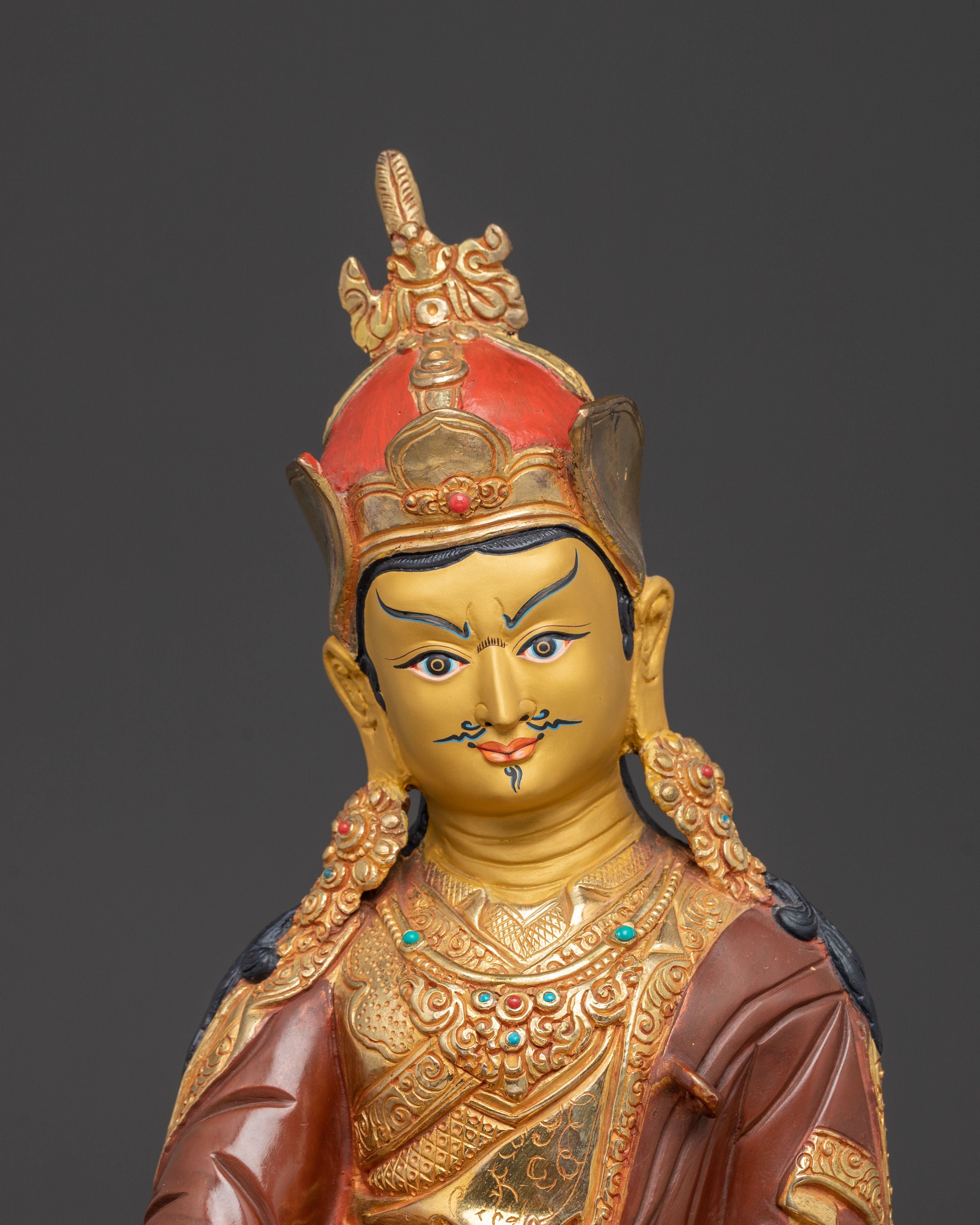 Handmade Master Padmasambhava Copper Statue | Tantric Buddha