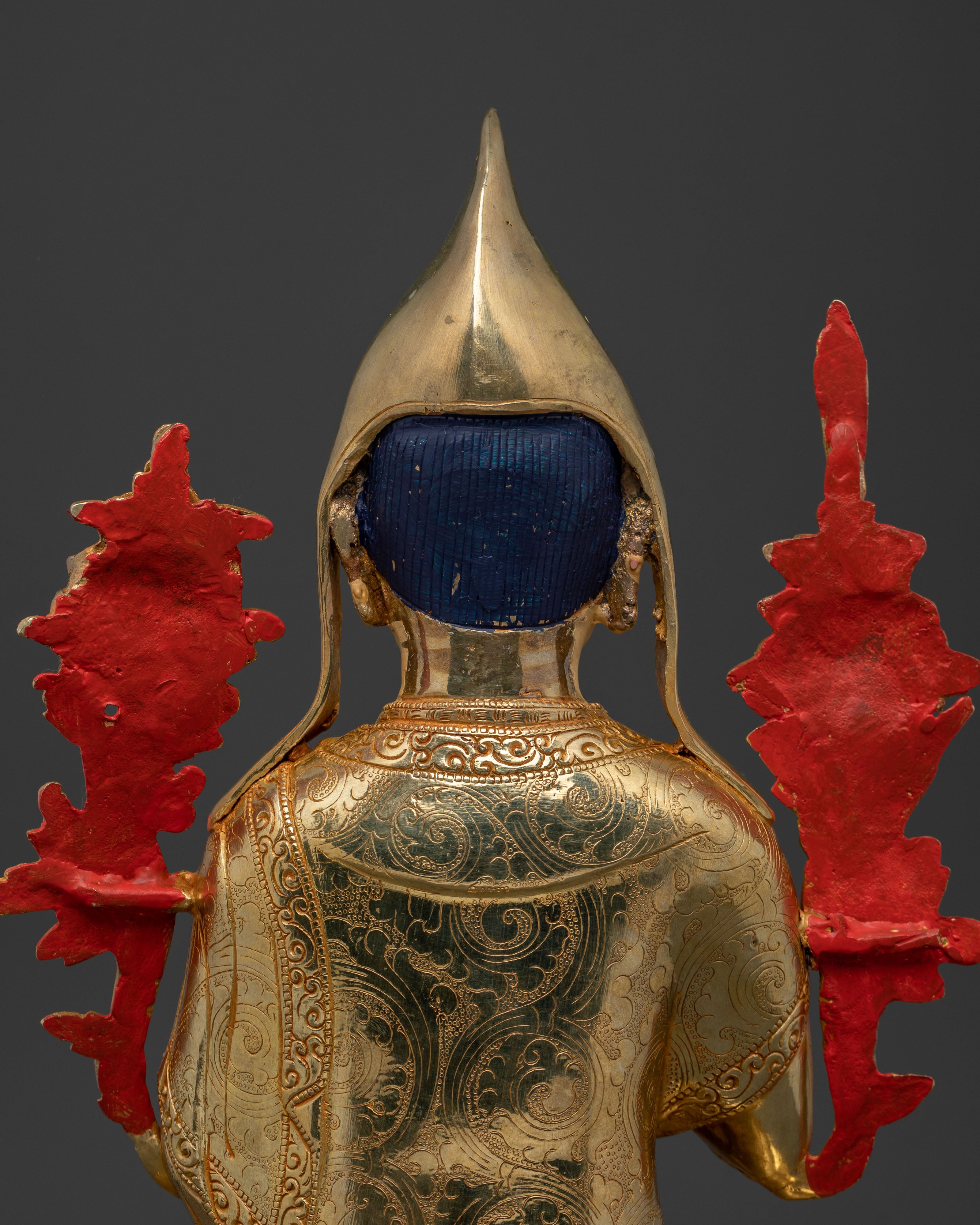 Tsongkhapa Handcrafted Statue in 24K Gold