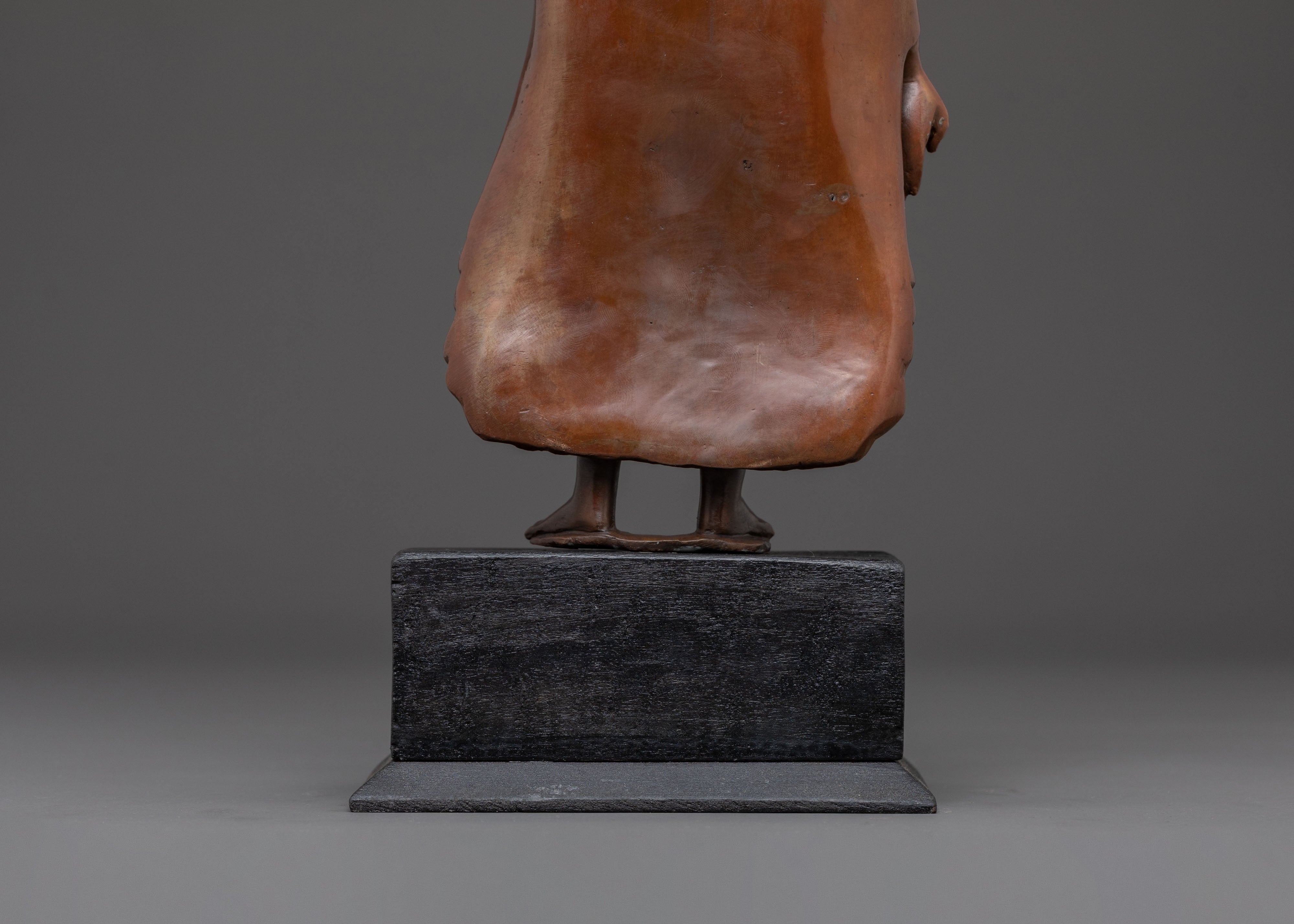 Dipankara Buddha Statue | Oxidized Copper Figure
