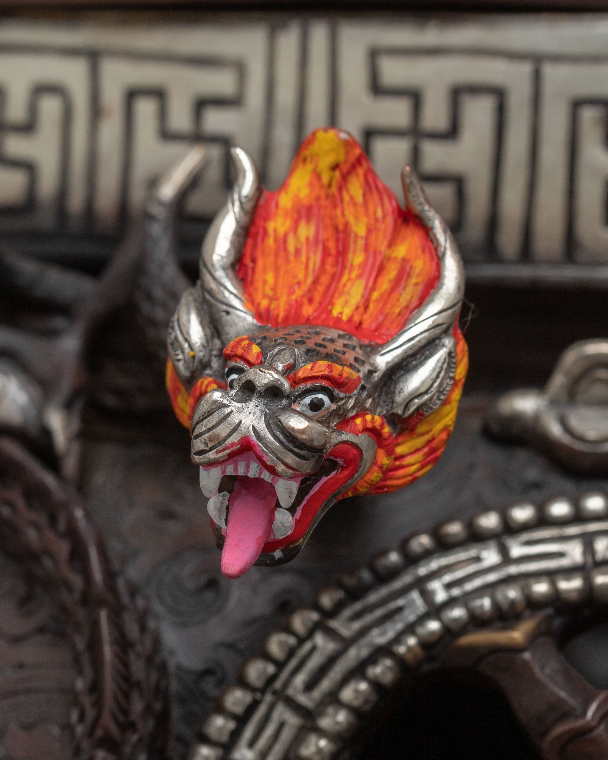 Fierce Protector Vajradaka Statue | Sacred Vajrayana Altar