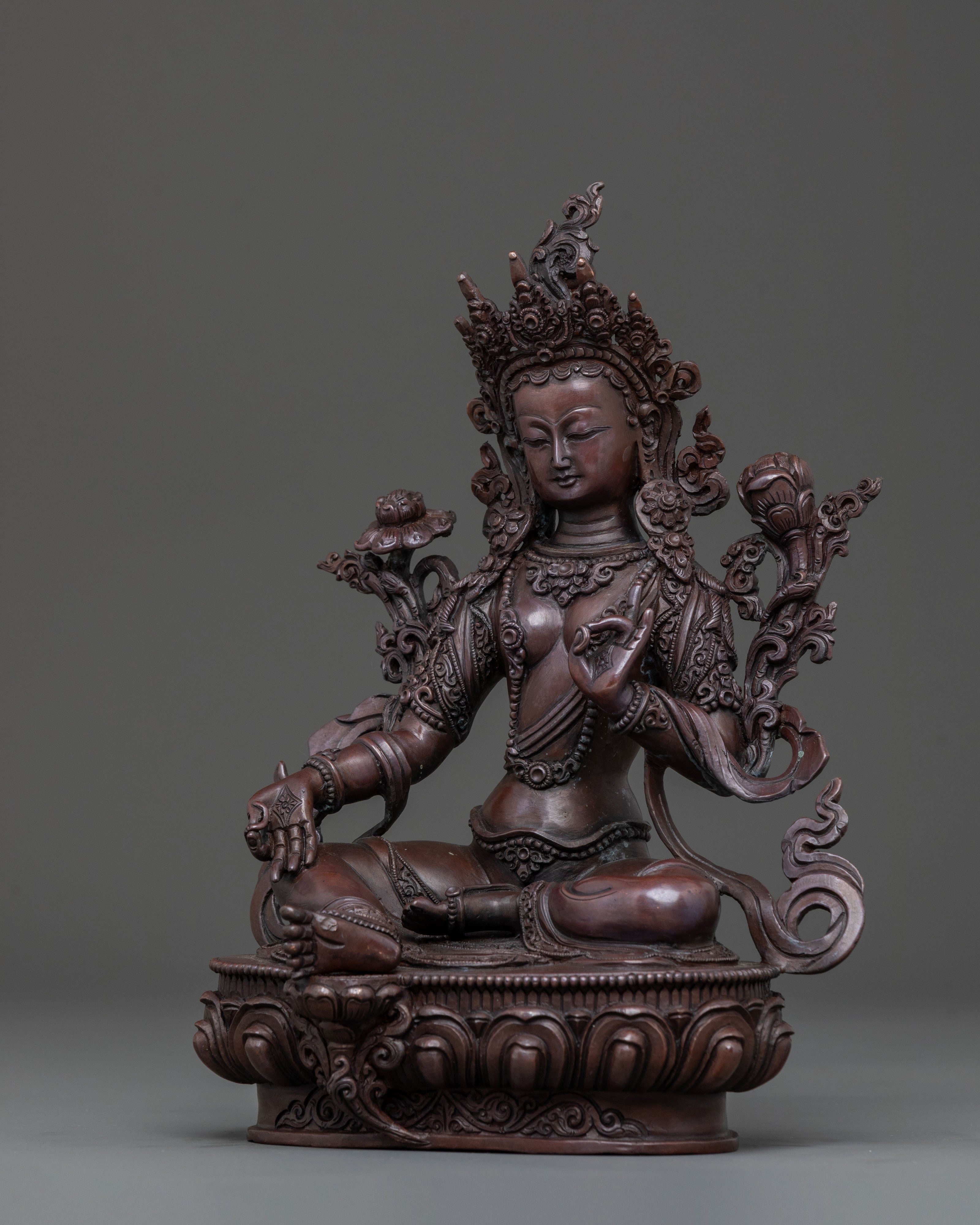 Green Tara Protector Figurine | Goddess of Compassion