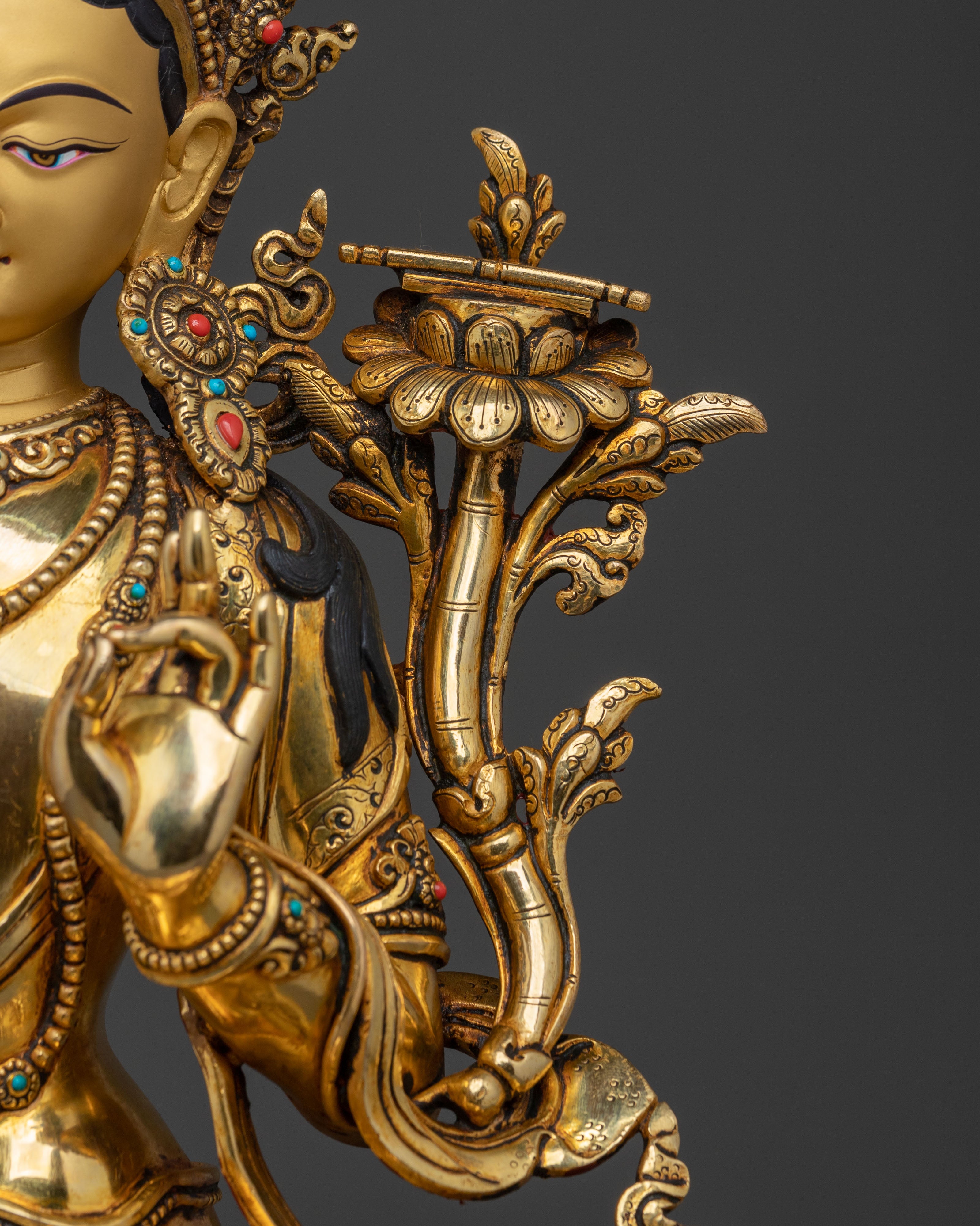 Sacred Manjushri Statue | Wisdom Figurine