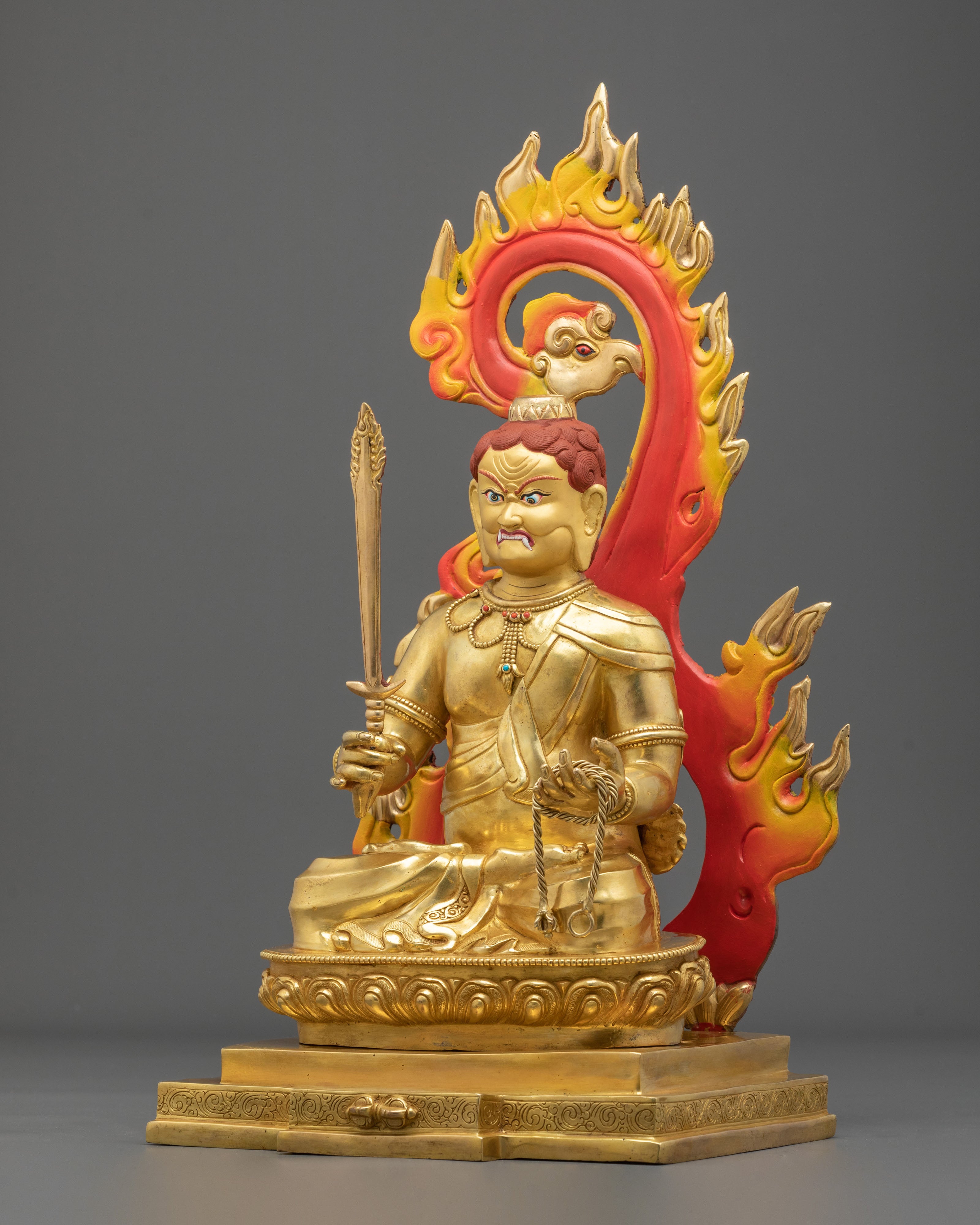 Yamraj Statue | 24K Gold Gilded Guardian Figurine
