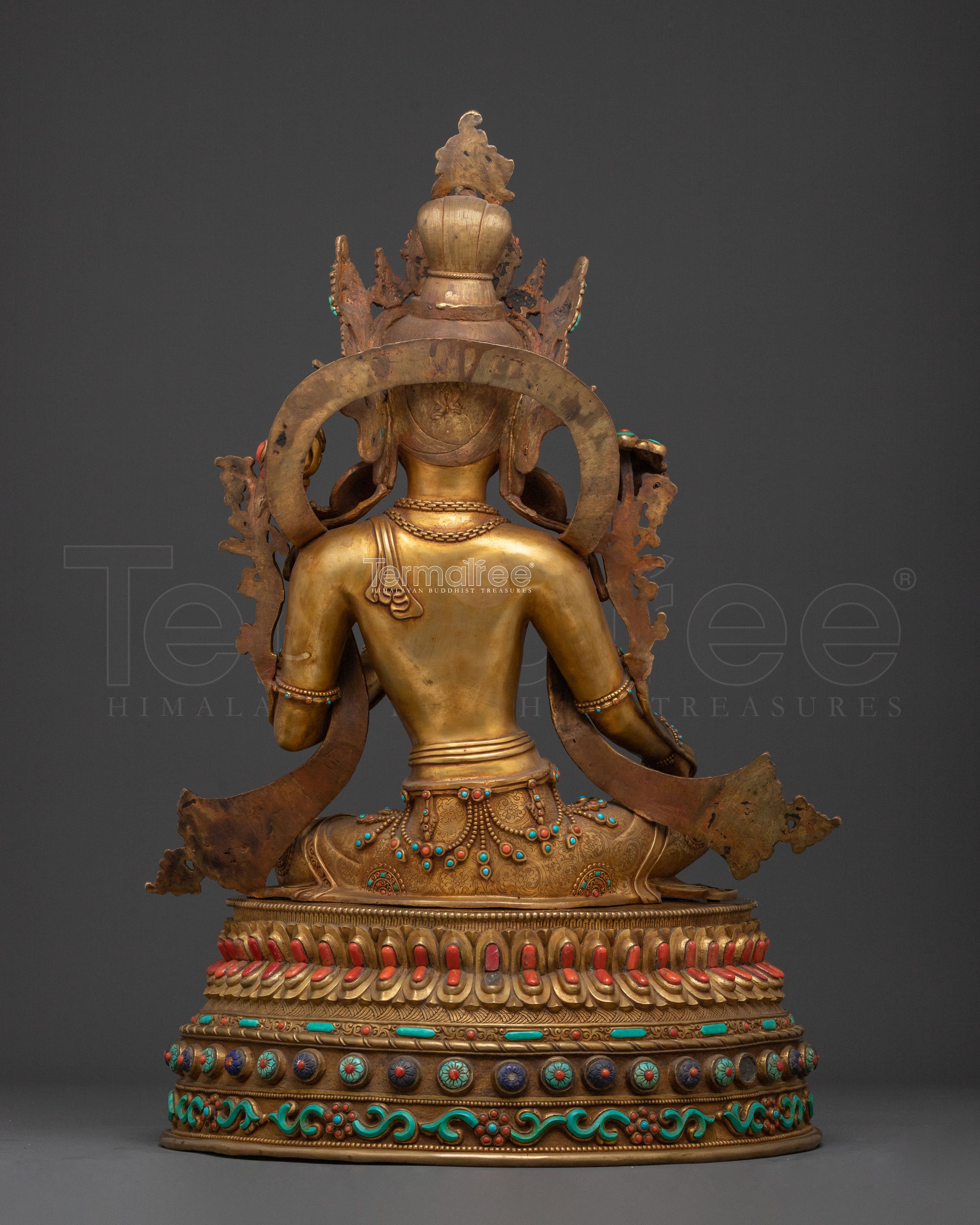Green Tara Himalayan Buddhist Statue | Goddess of Protection & Healing