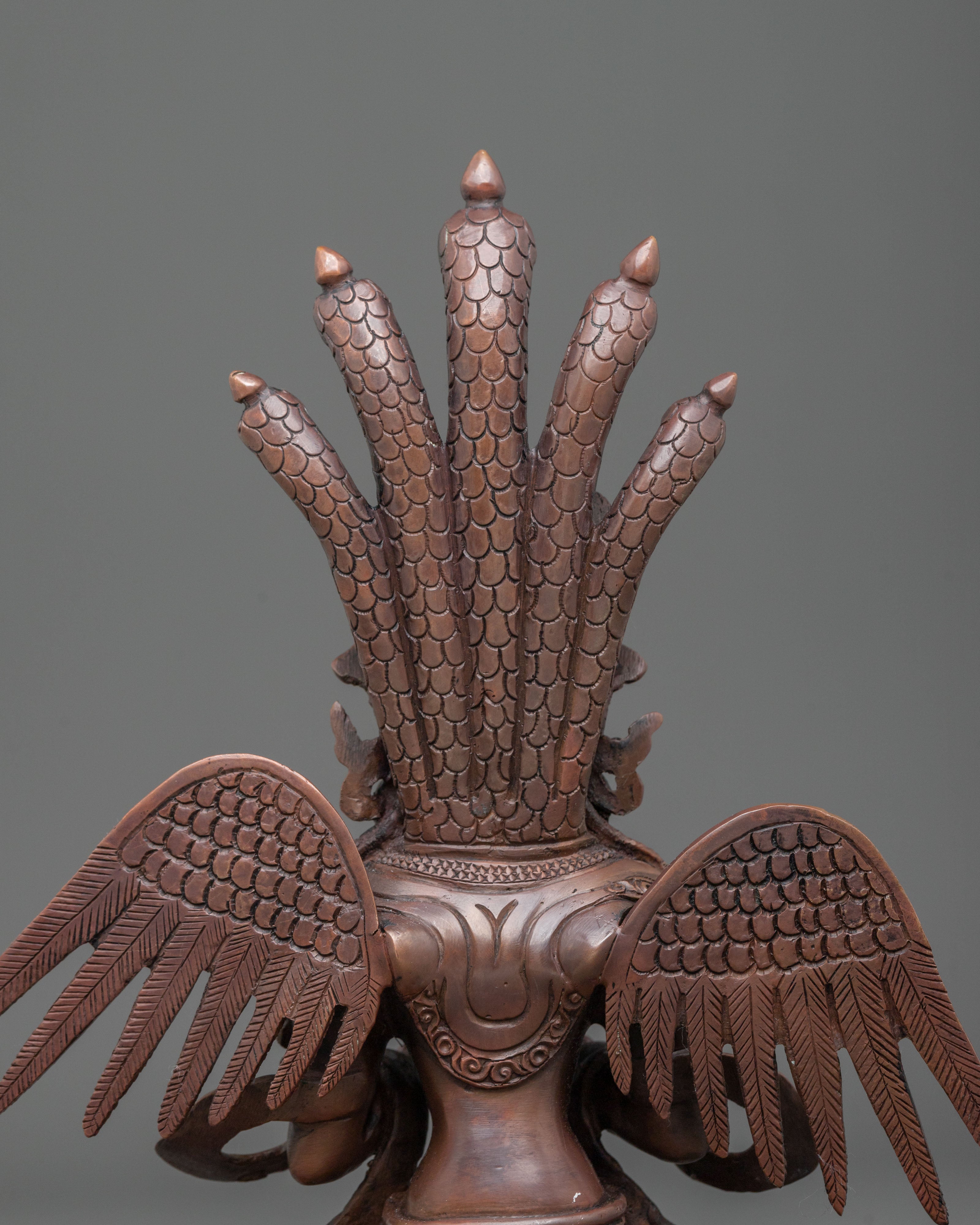 Handmade Nagkanya Sculpture: Serpent Goddess of Protection and Wisdom