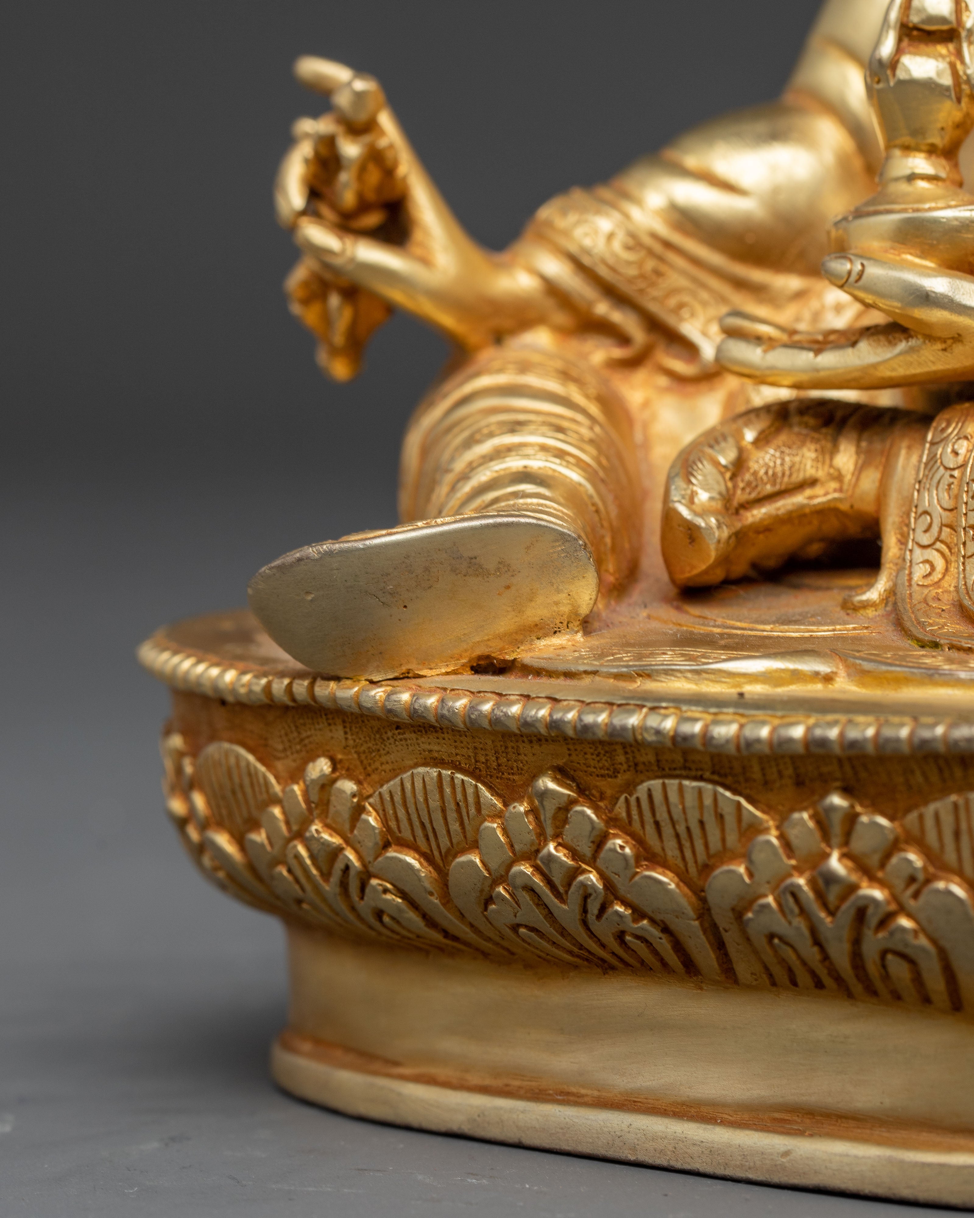 Handmade Copper Statue of Padmasambhava | Tantric Buddhist Master