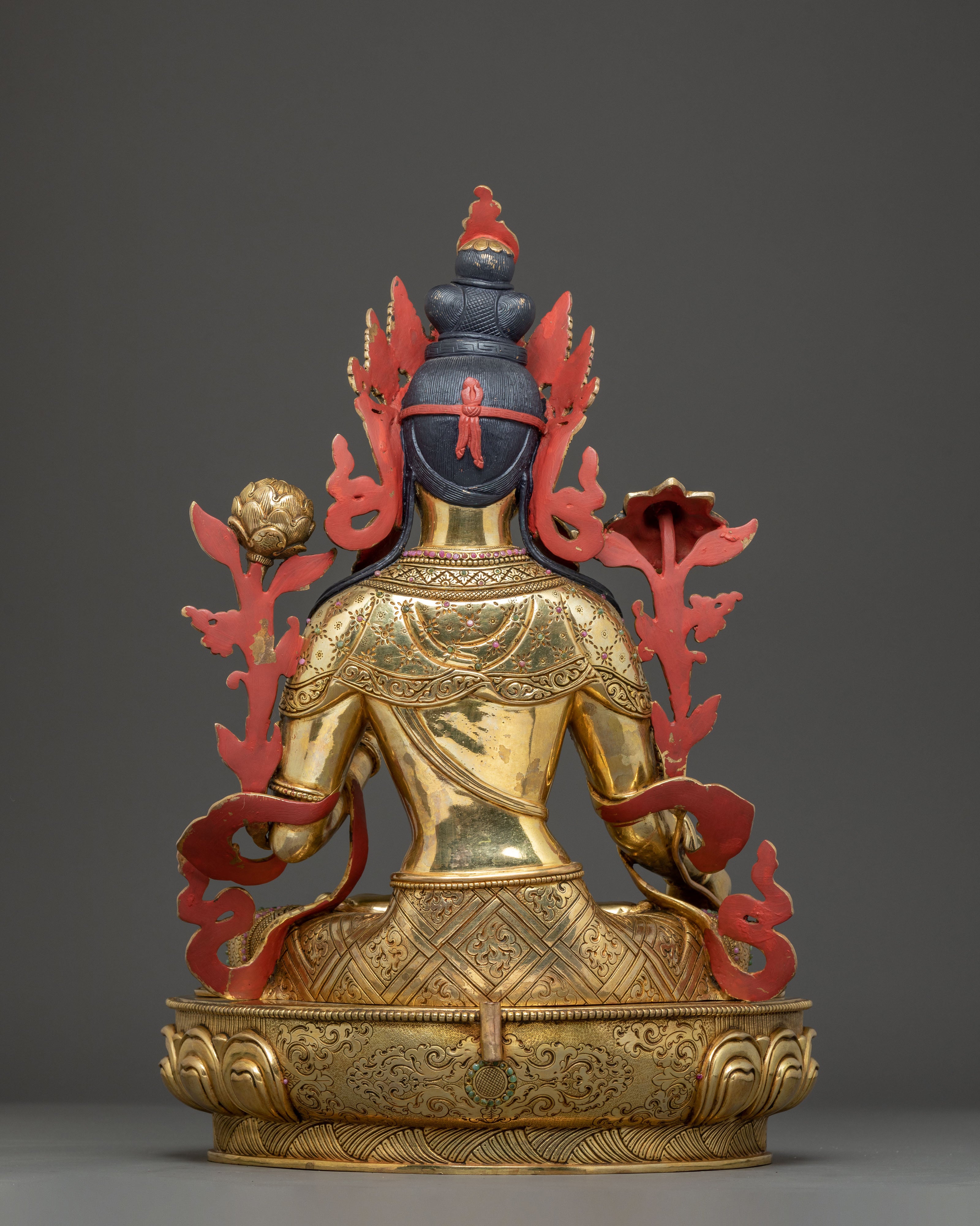 White Tara Statue: Deity of Long Life and Good Health