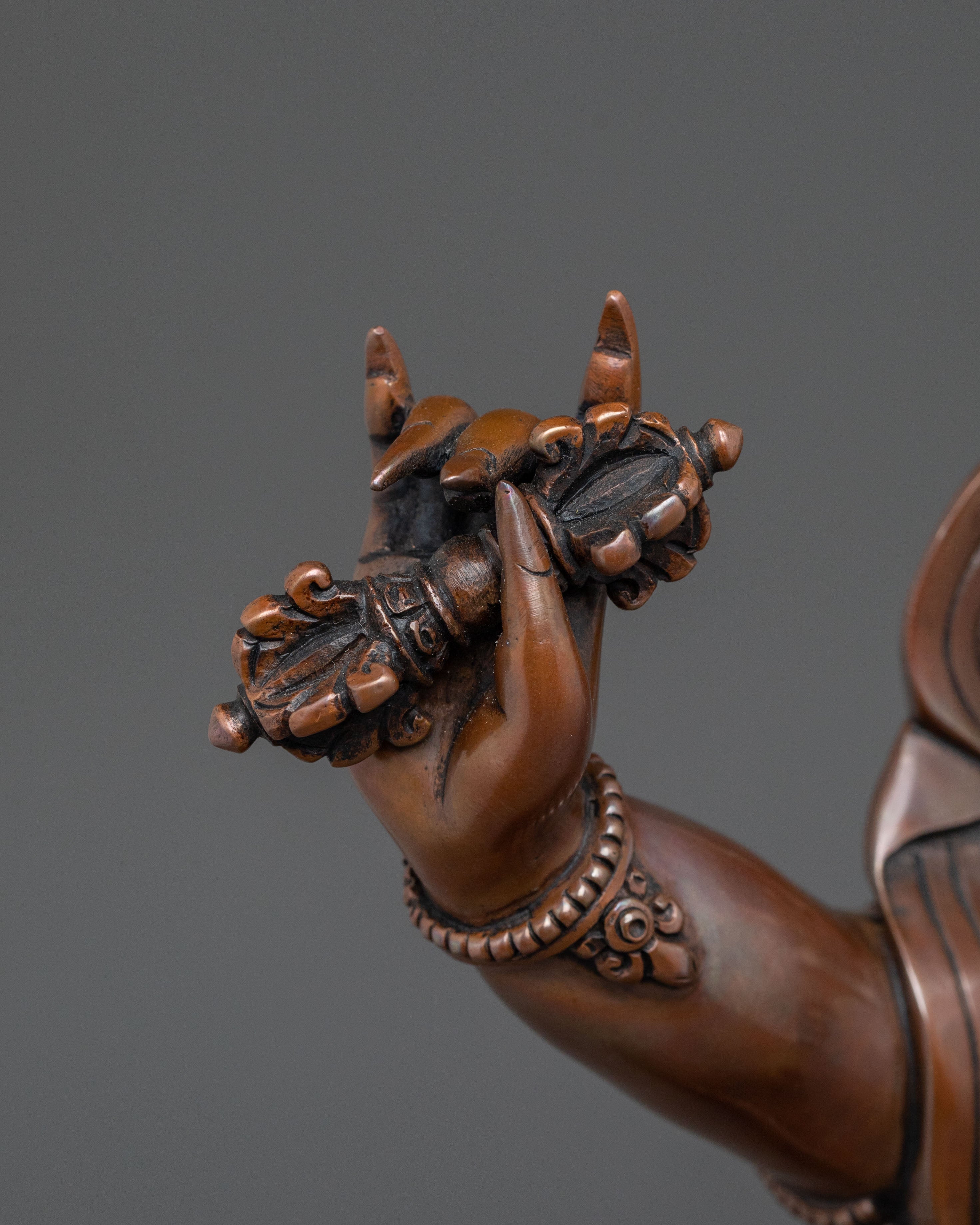 Vajrapani Statue | Oxidized Copper Body