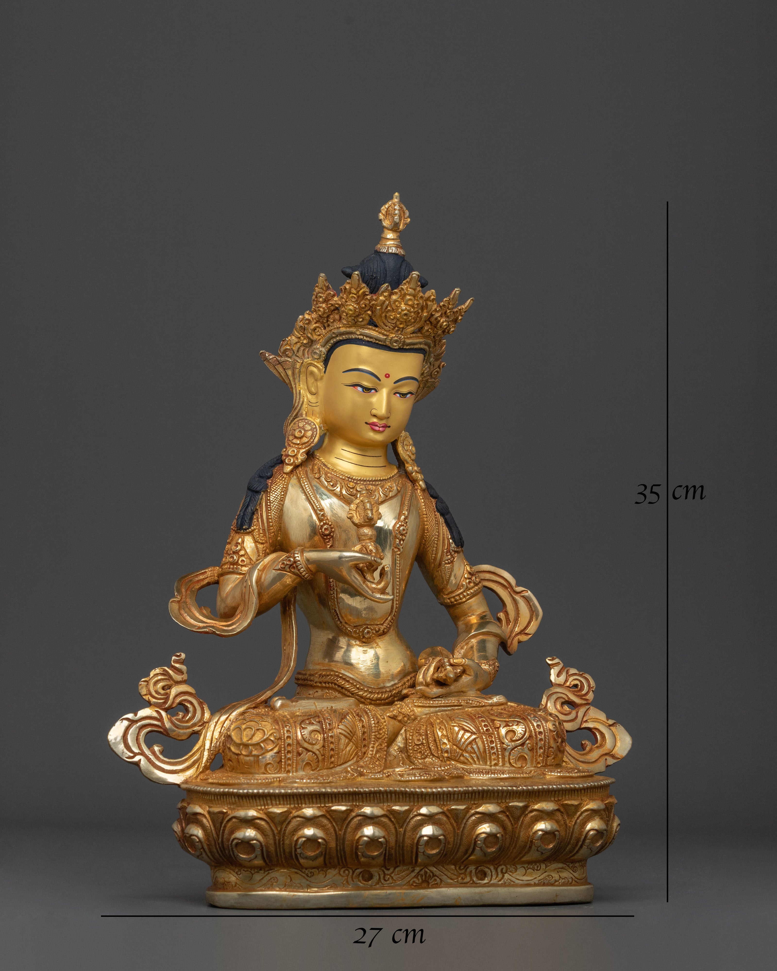 Seated Vajrasattva Statue | Tibetan Buddhist Wisdom Sculpture