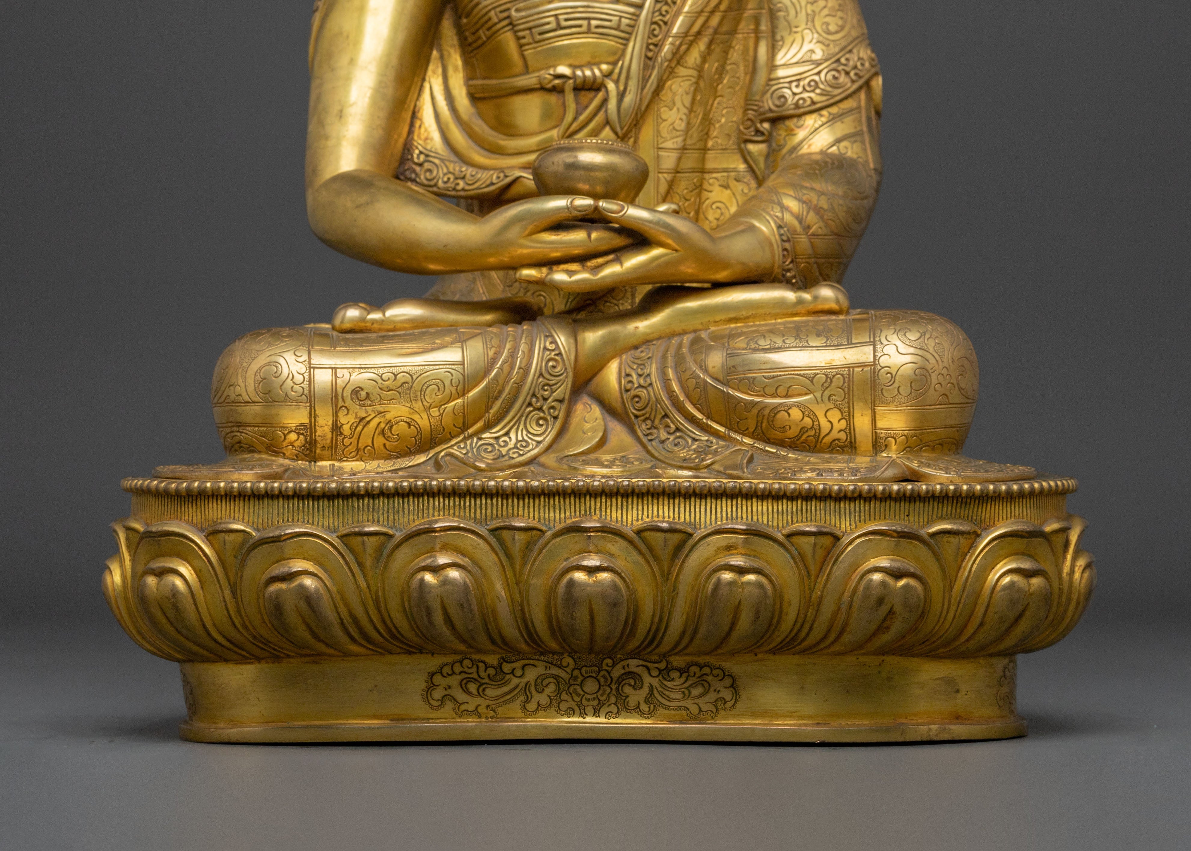 Amitabha Buddha Enlightened Figurine: Buddha of Infinite Light