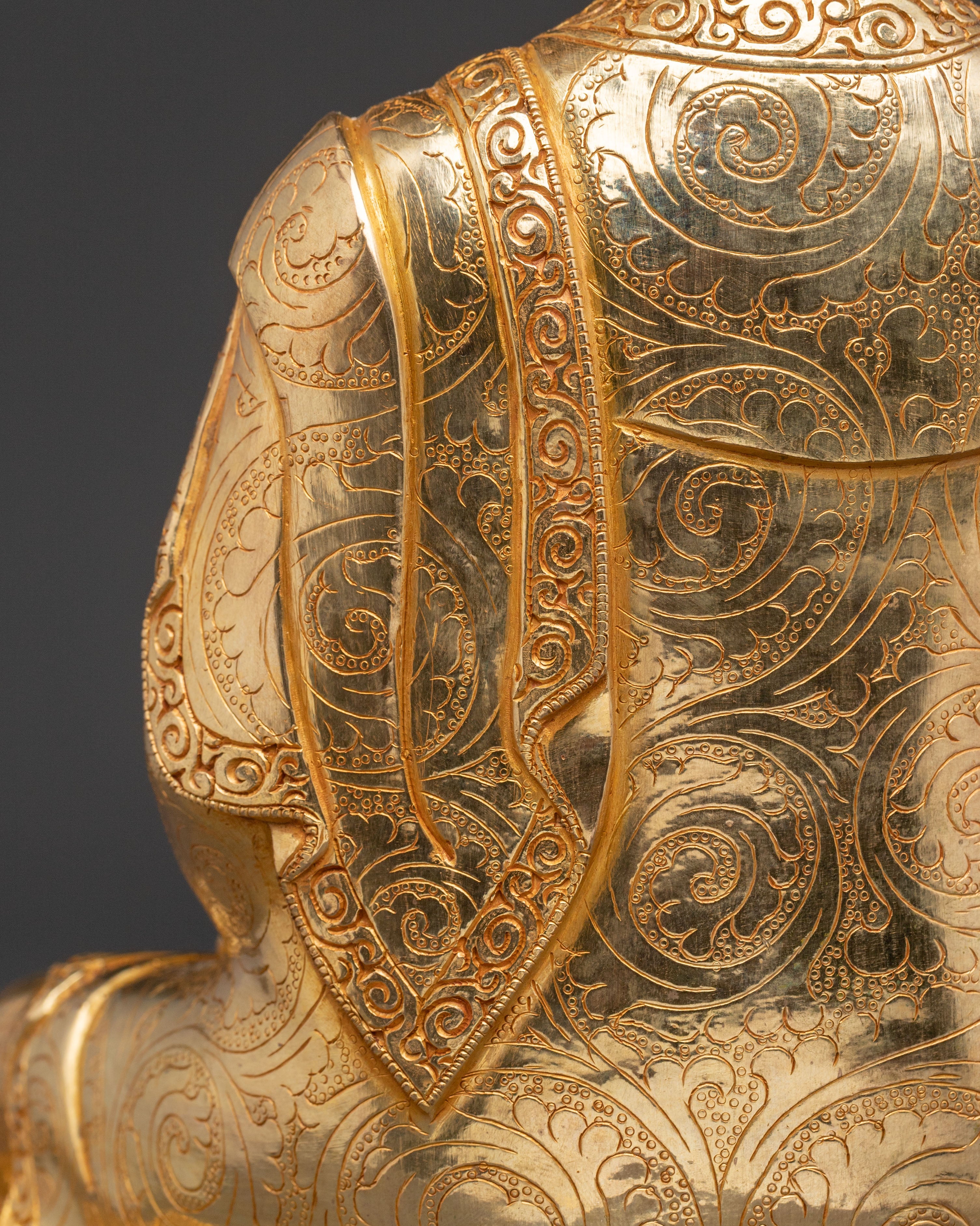 Shakyamuni Buddha Wisdom Statue – 24K Gilded Figure