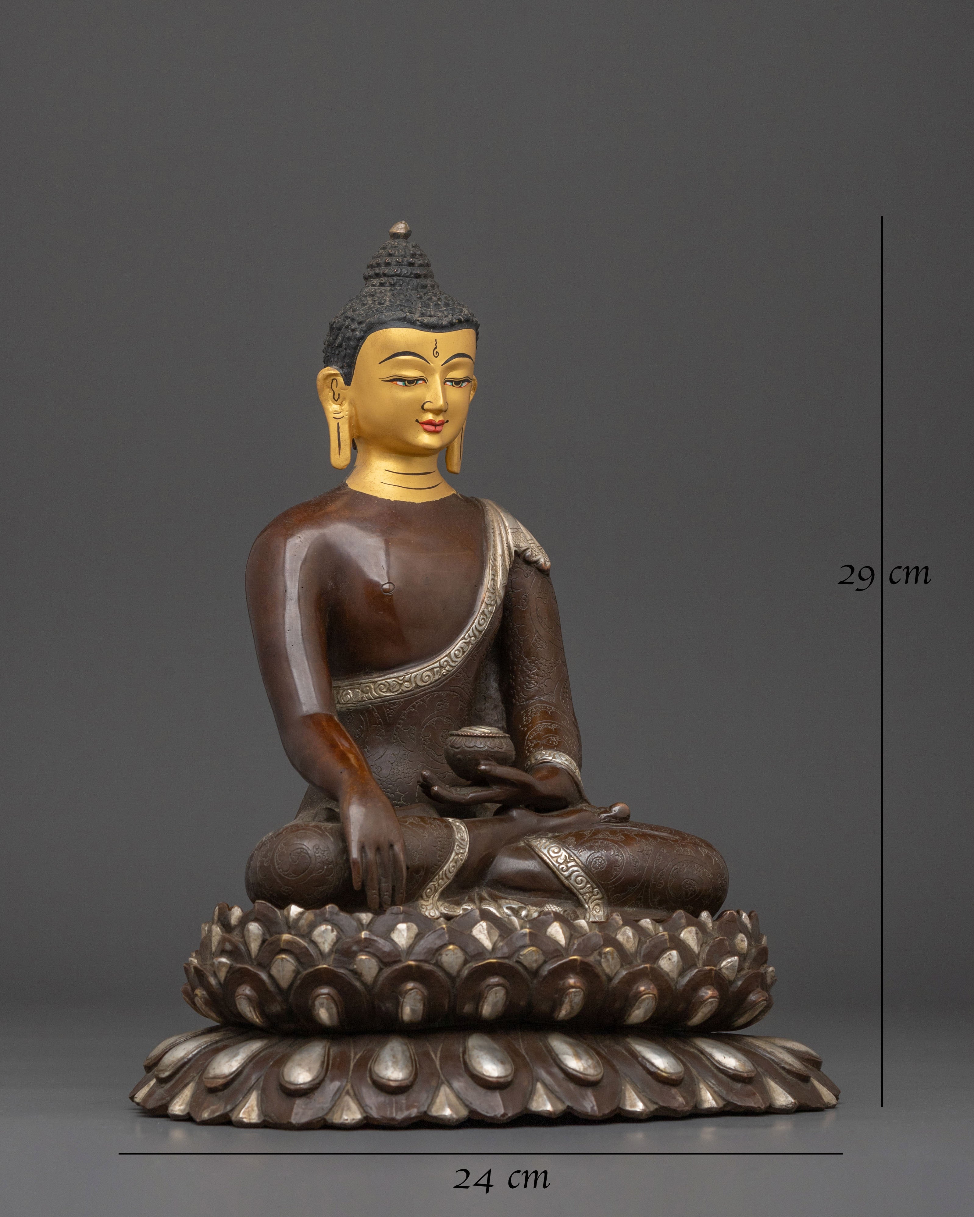 Handcrafted Shakyamuni Buddha Statue | Majestic Figurine