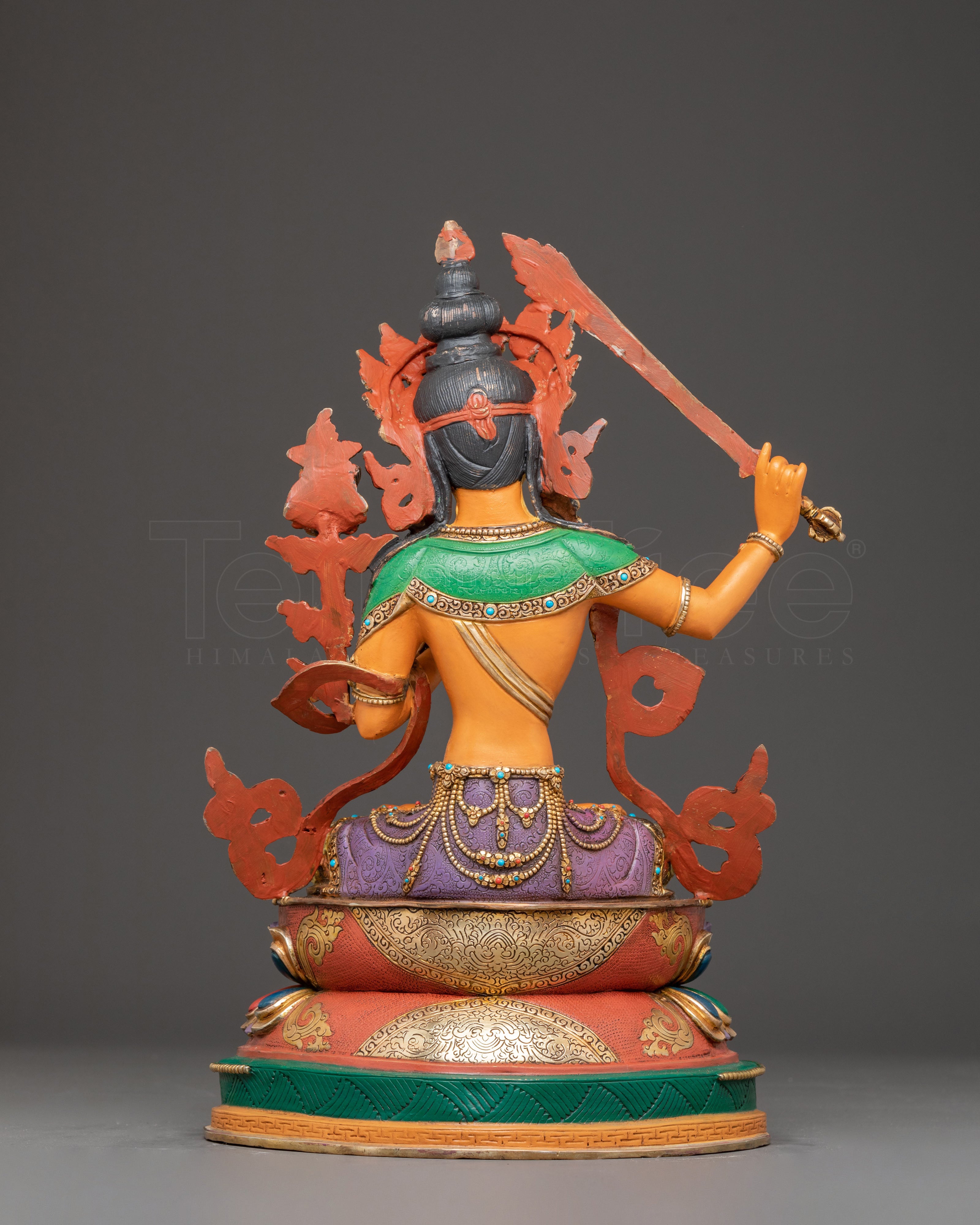 Wisdom Deity Manjushri Copper Statue | Handmade Buddhist Art