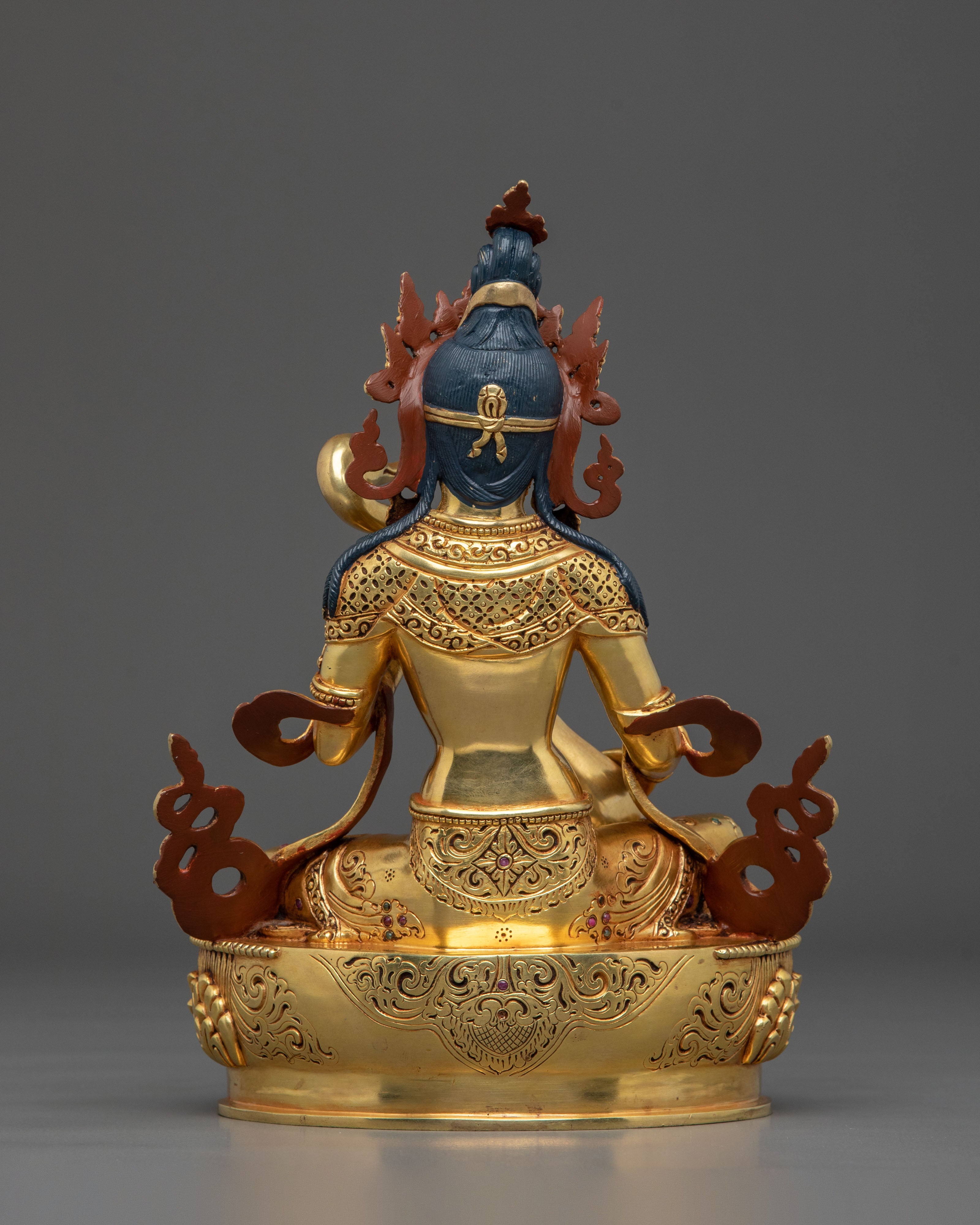 Devi Saraswati Sacred Statue | 24K Gold Gilded