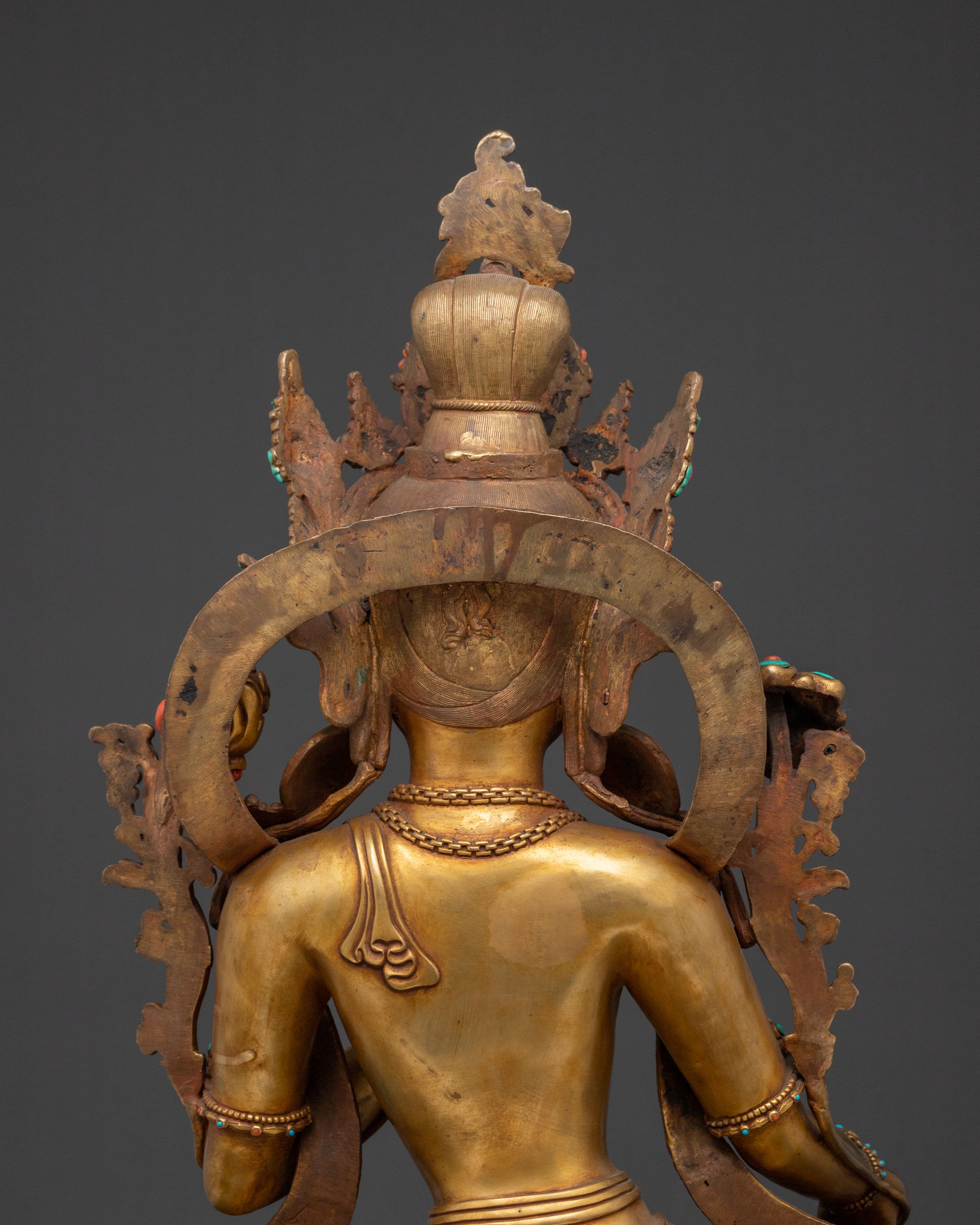 Green Tara Himalayan Buddhist Statue | Goddess of Protection & Healing