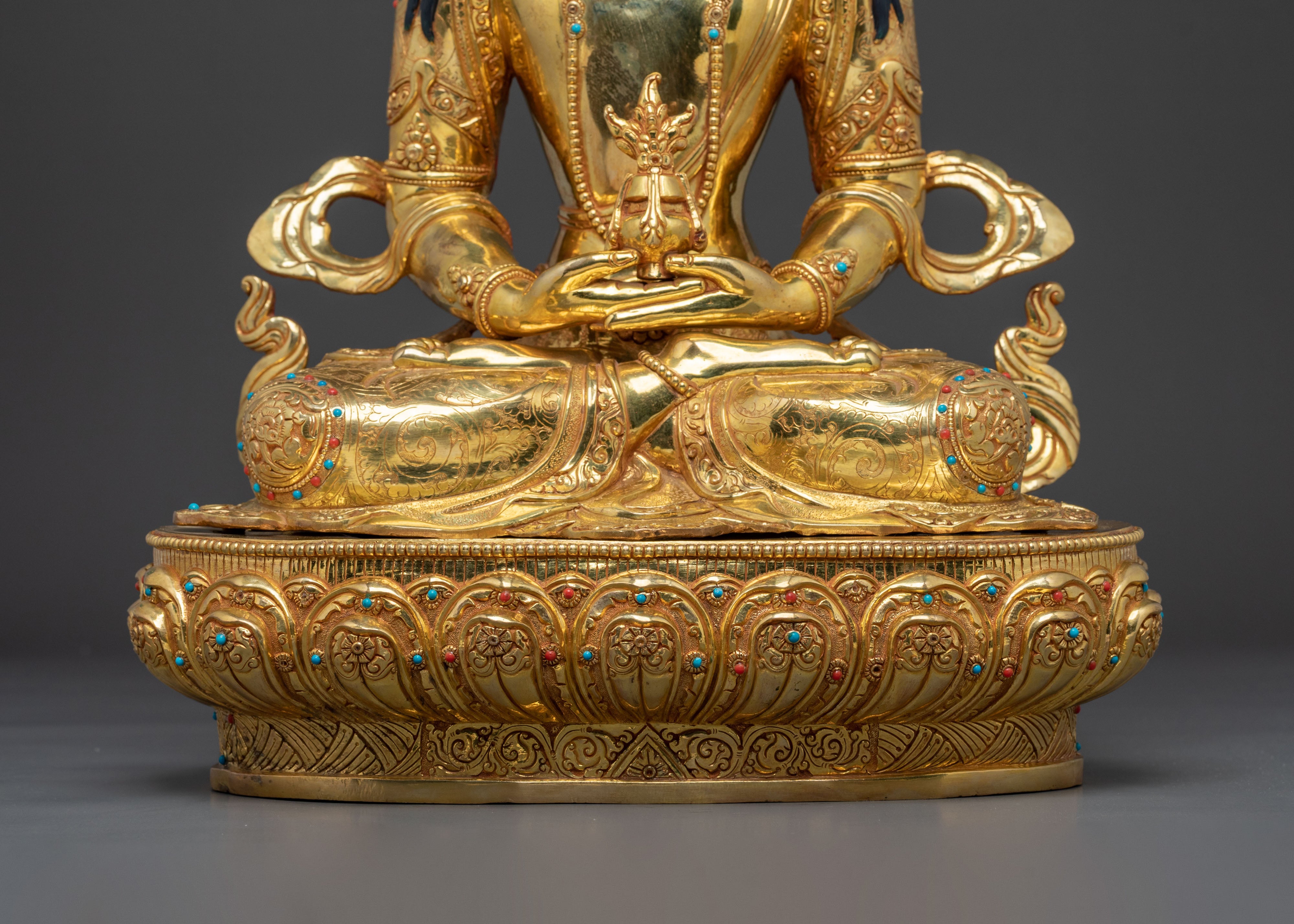Amitayus Longevity and Health Statue | 24K Gold Gilded