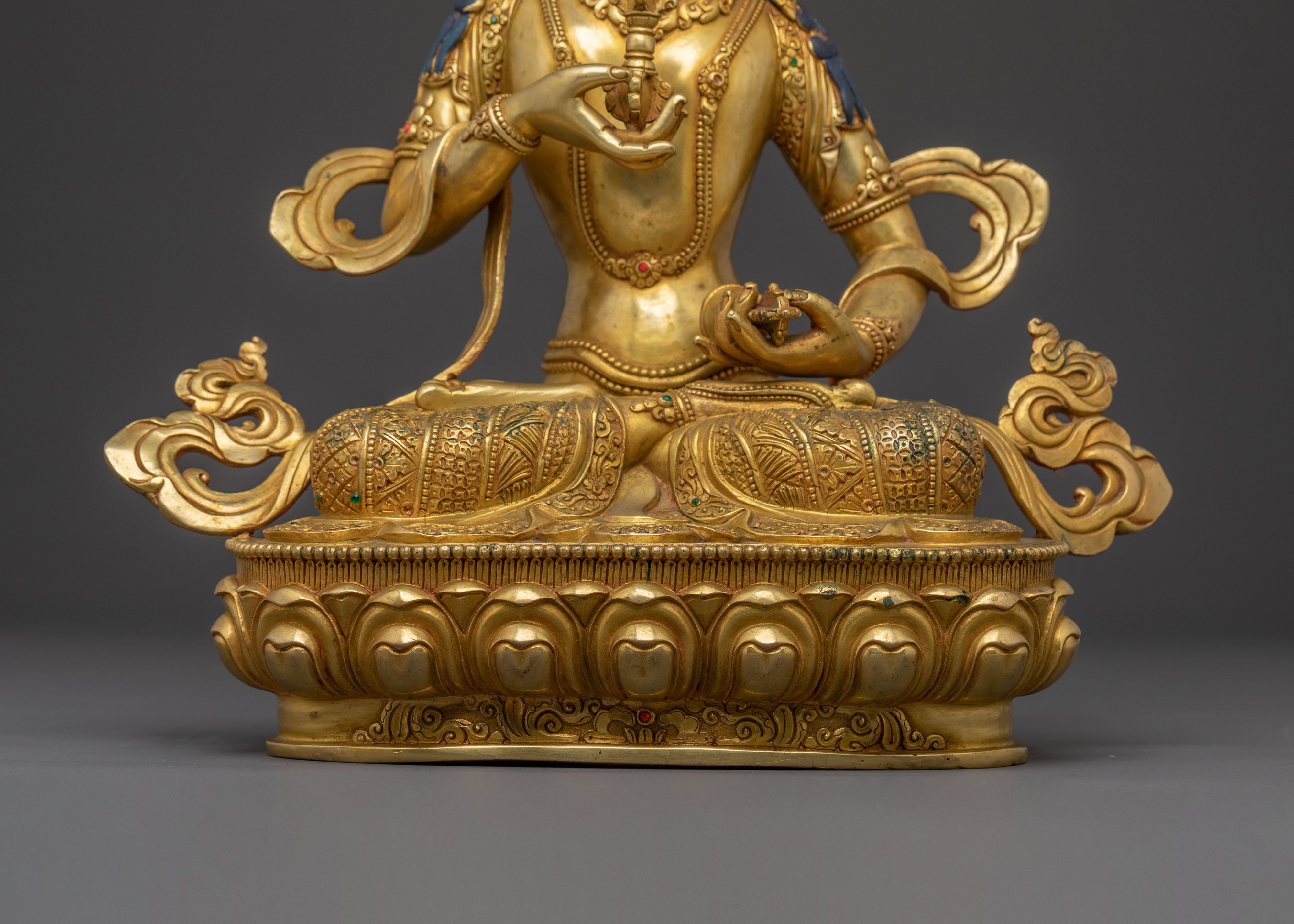 Golden Statue of Divine Vajrasattva | 24k Gold Gilded