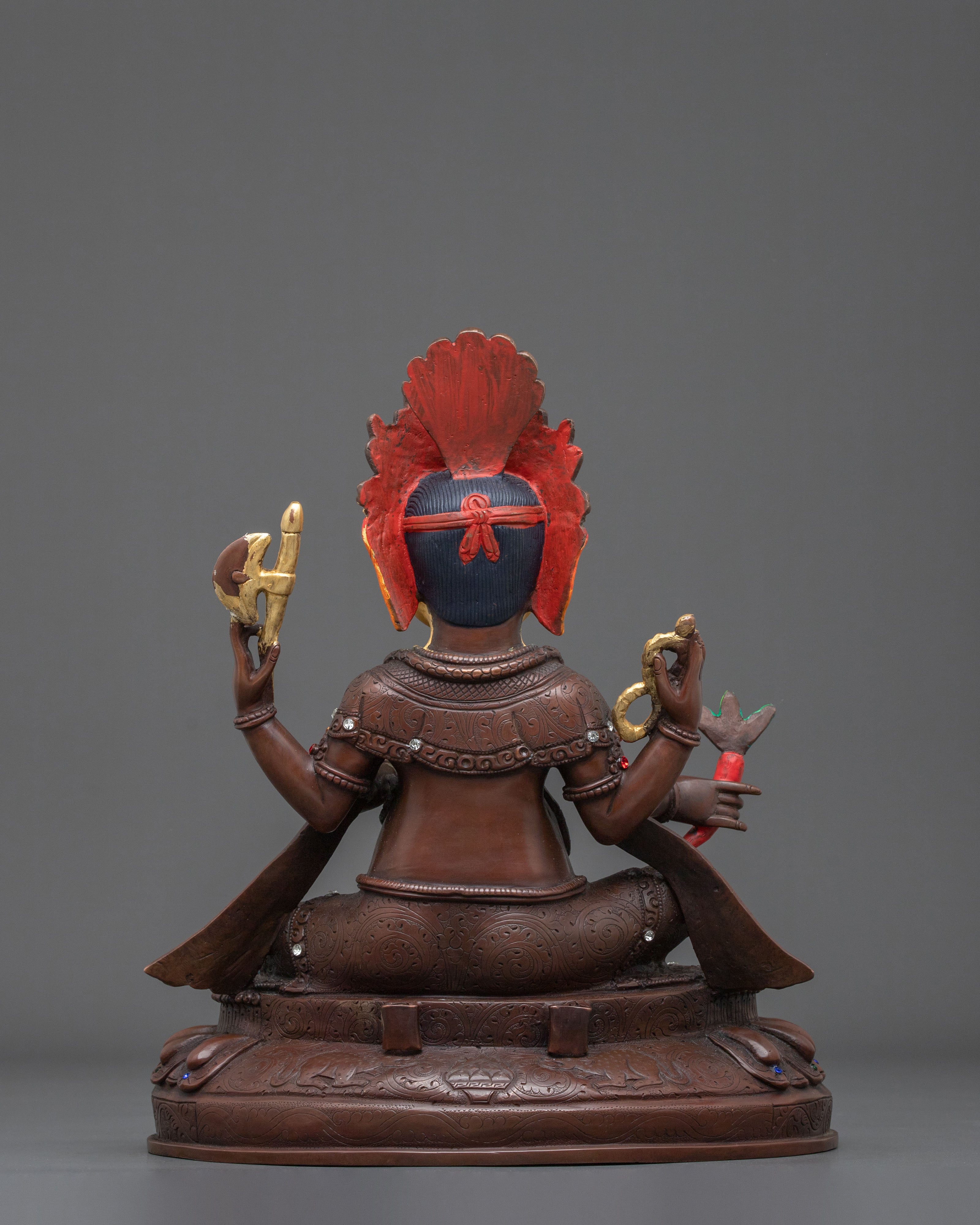 God Ganesha Spiritual Sculpture | Auspicious Oxidized Copper