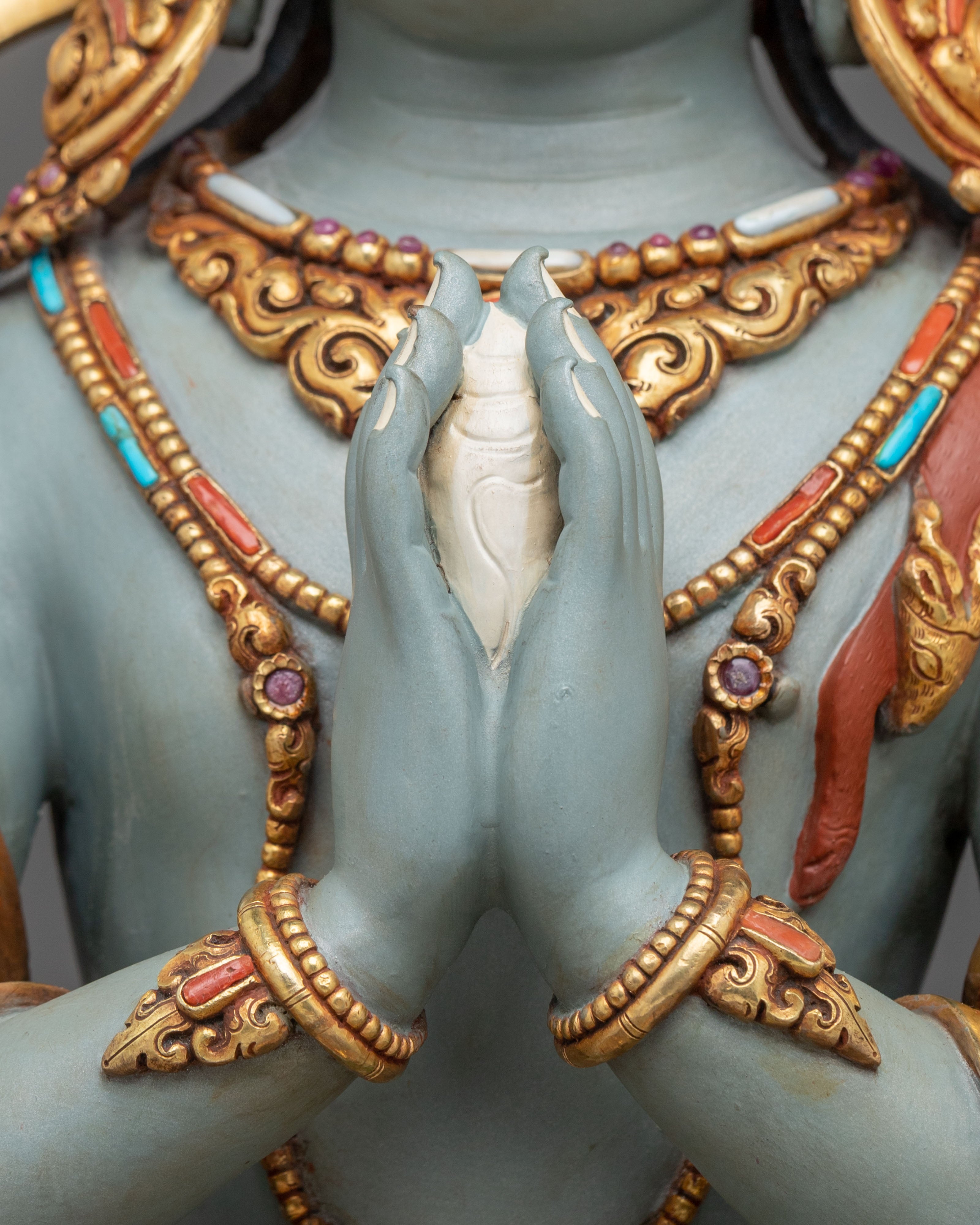 Tibetan Deity Four-Armed Chenrezig Statue | Home Decor
