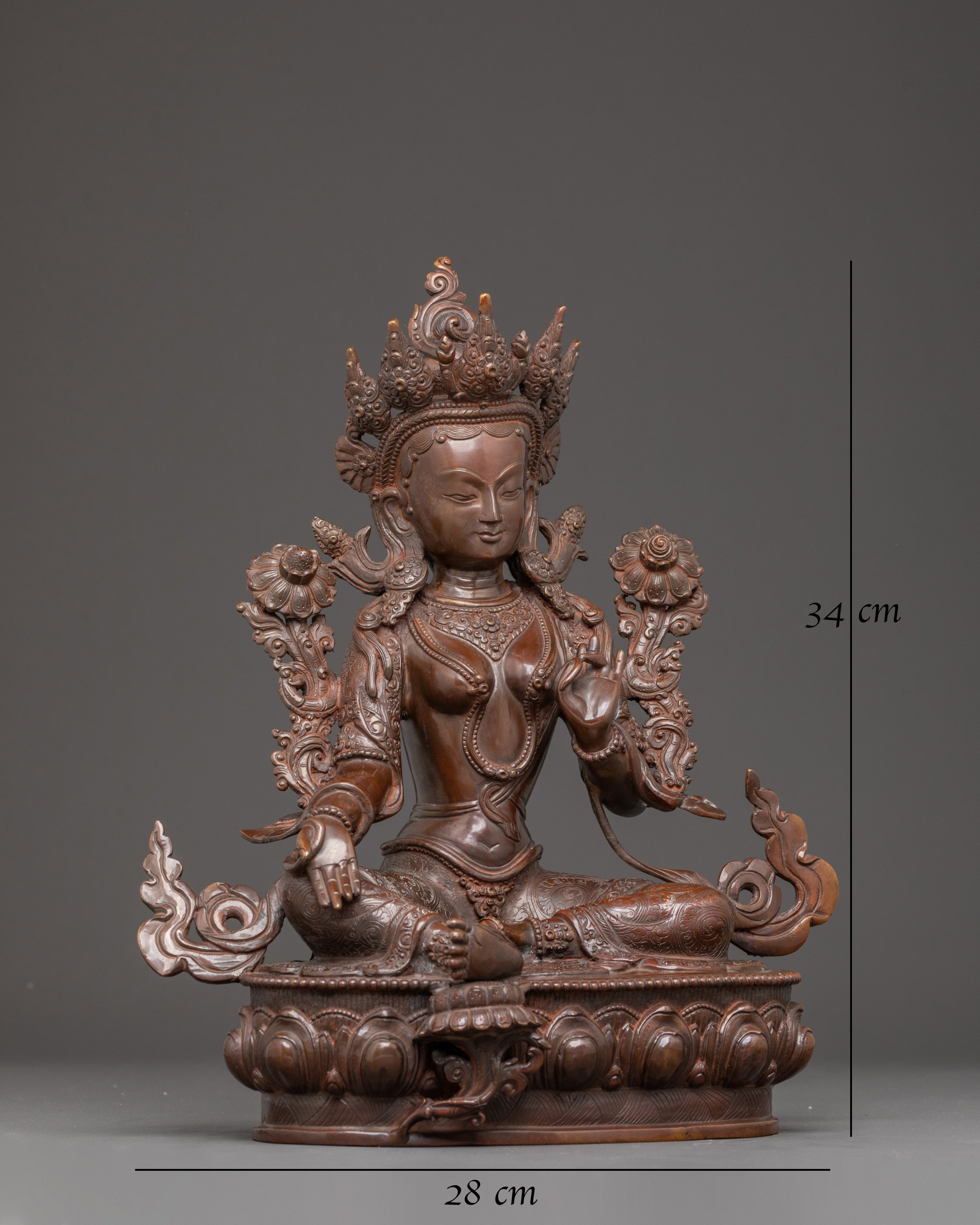 Shyama Tara | Oxidized Copper Sculpture