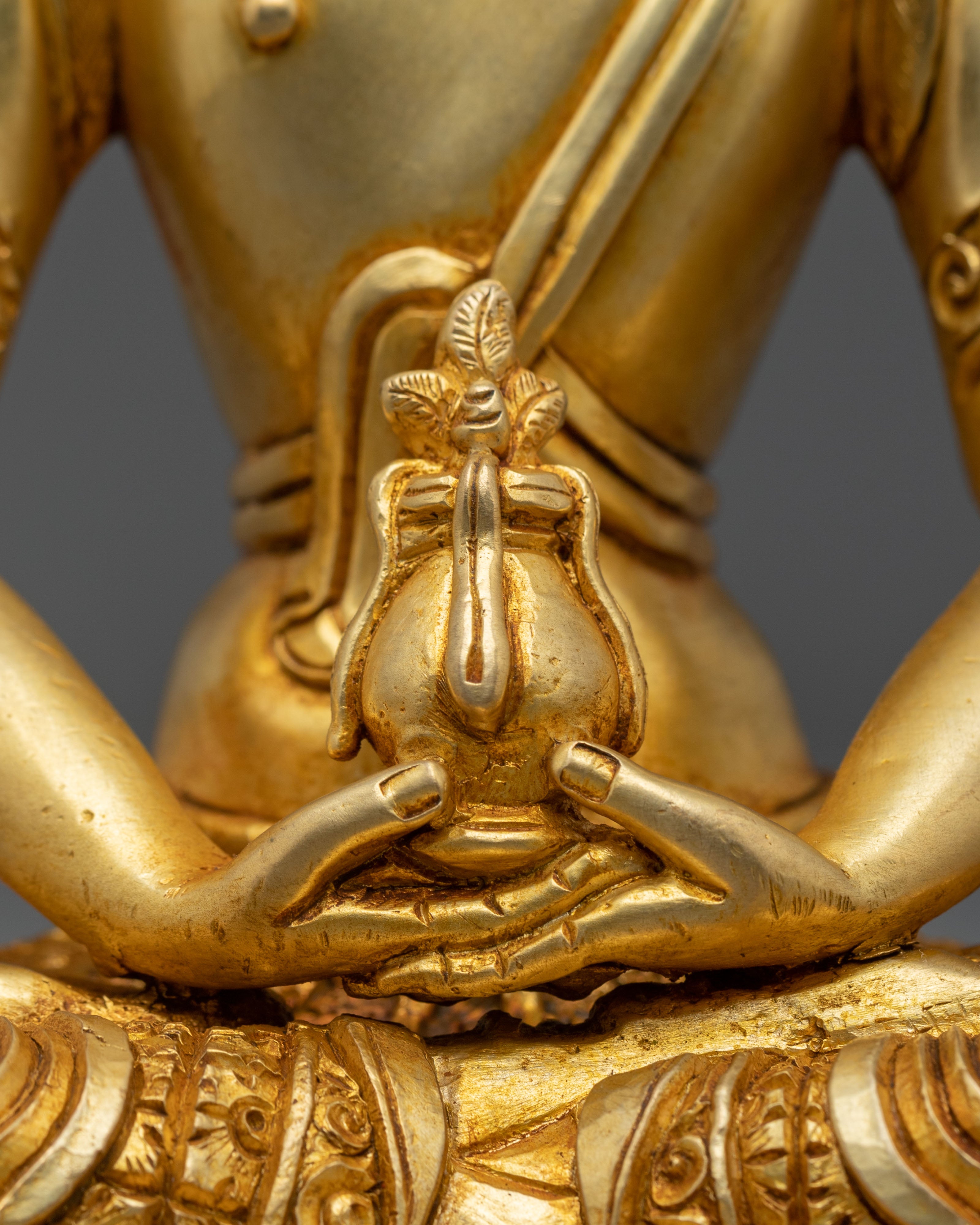 Six Bodhisattva Meditation Statue Set | 24K Gold Gilded Copper Sculptures