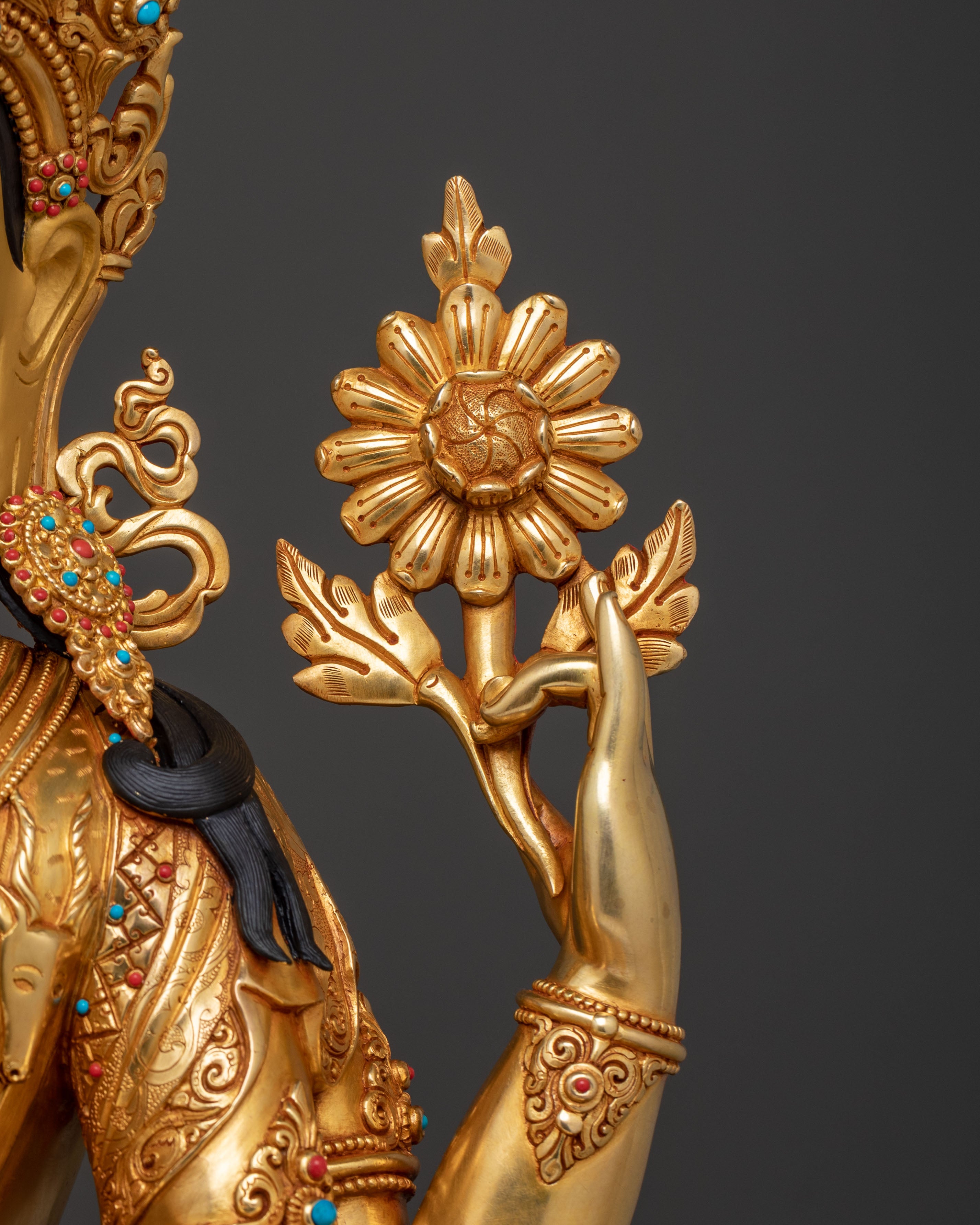 Handcrafted Chenrezig Divine Figure for Rituals | Buddhist Decor