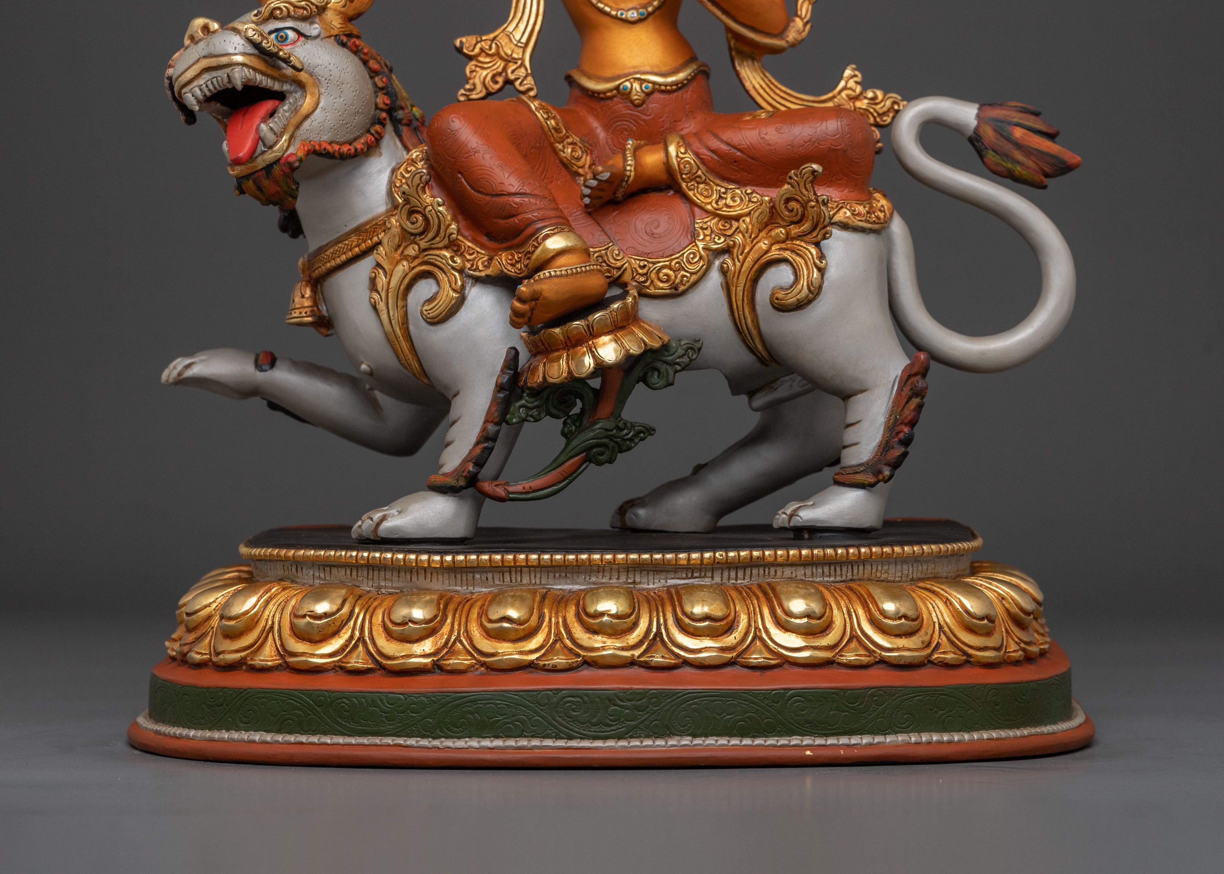 Simhanada Manjushri Statue | Tibetan Buddhist Bodhisattva
