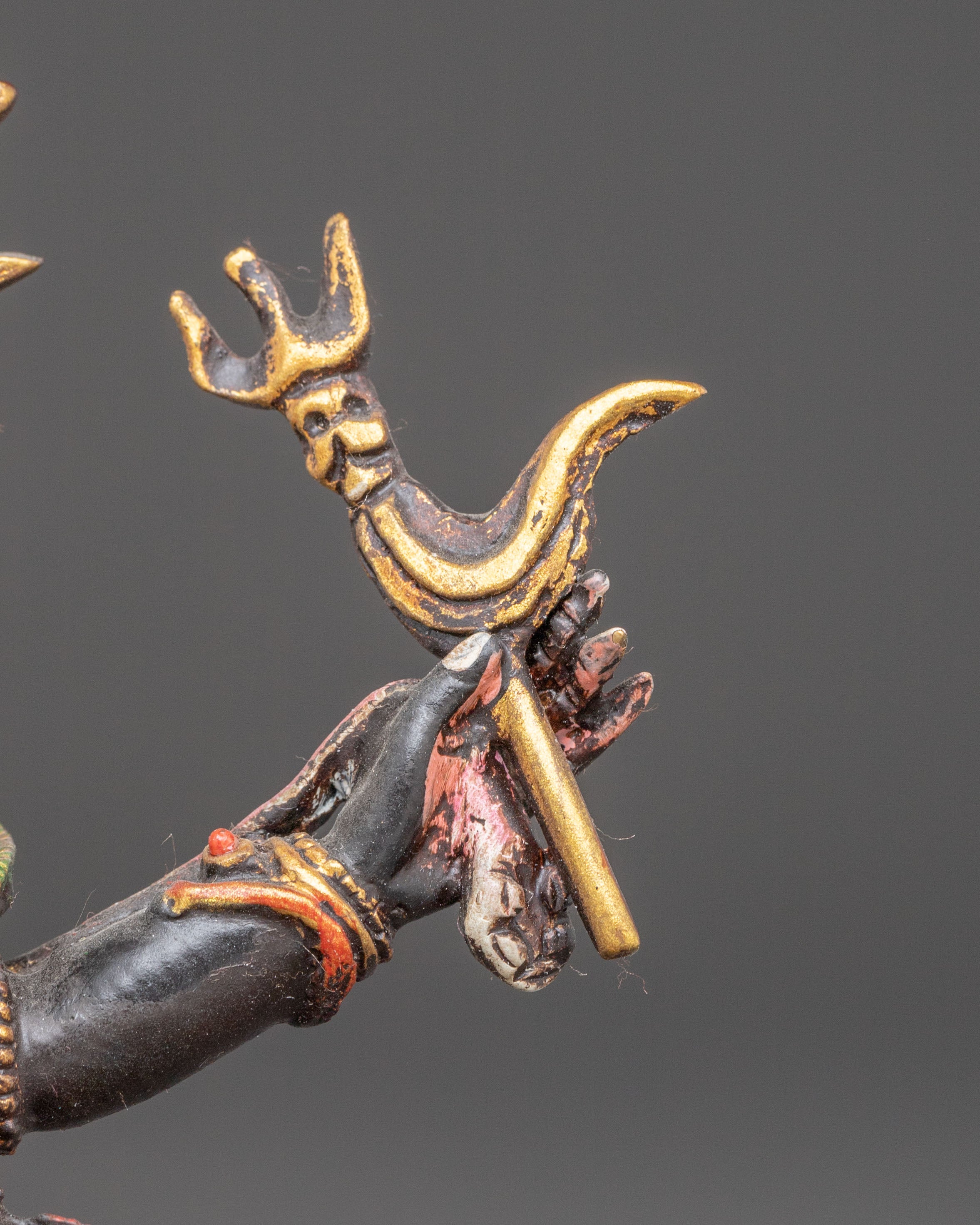 Golden Sculpture of Six-Armed Mahakala