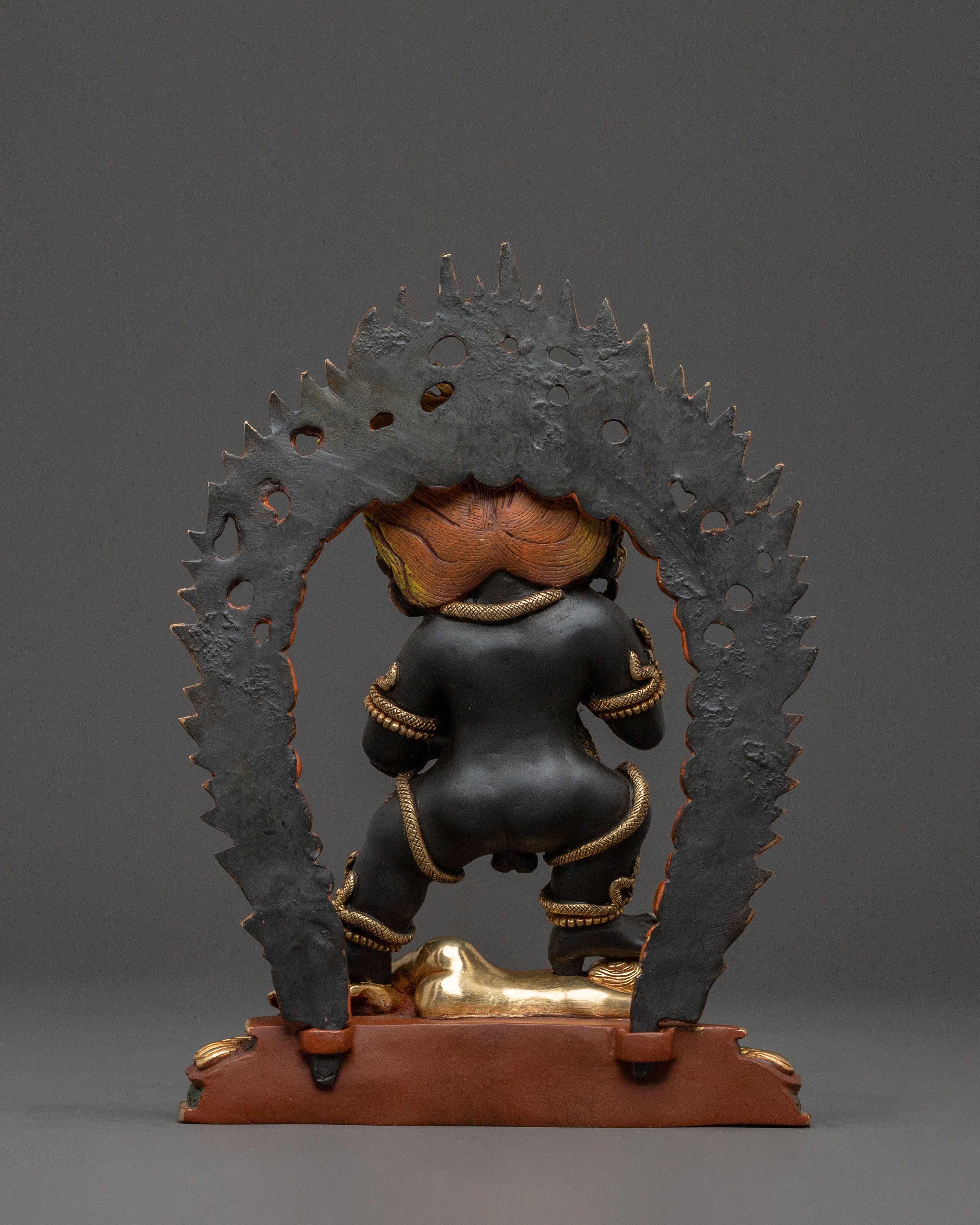 Black Dzambhala Statue | Sacred Wealth Deity