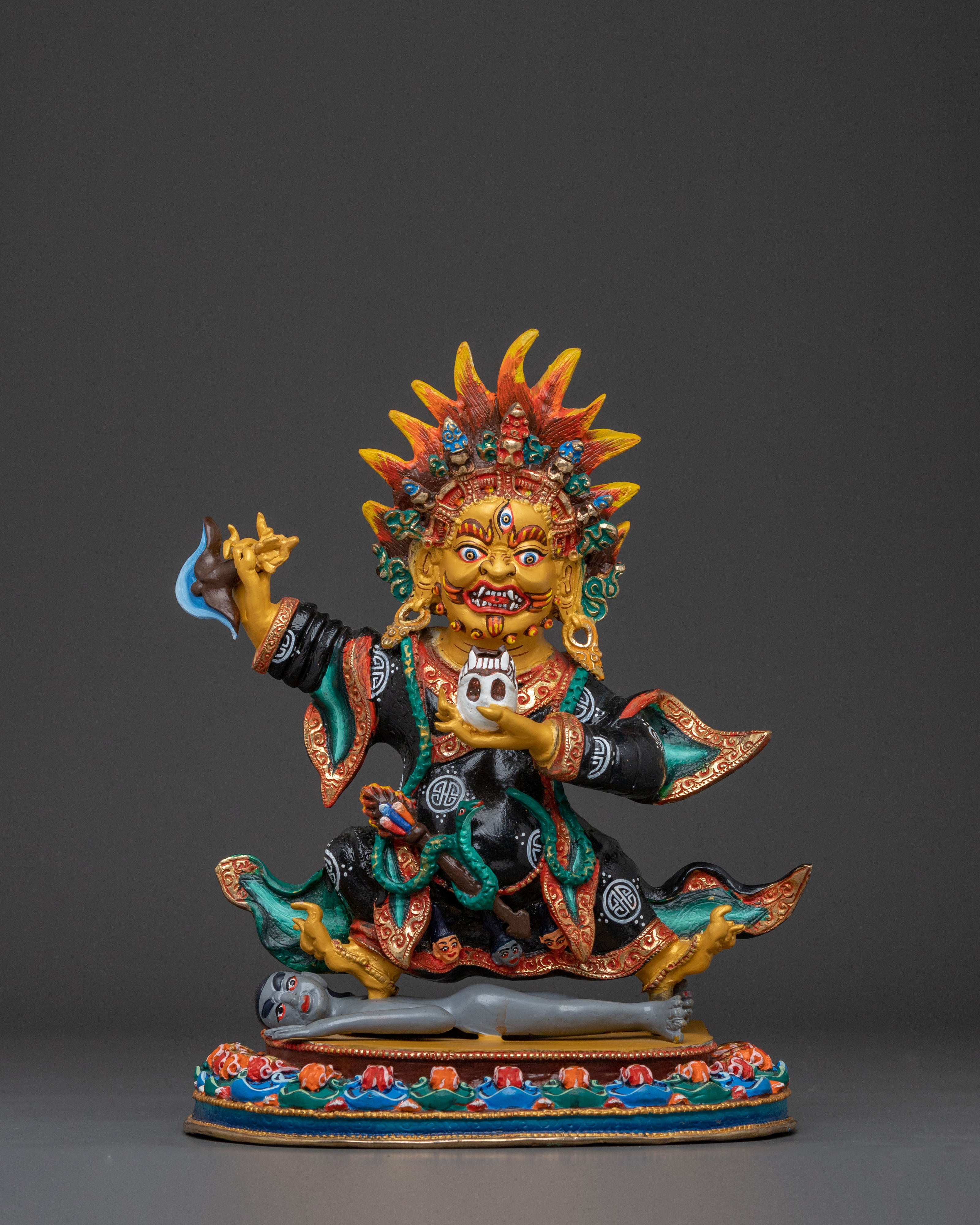 Sacred Mahakala Bernakchen Sculpture