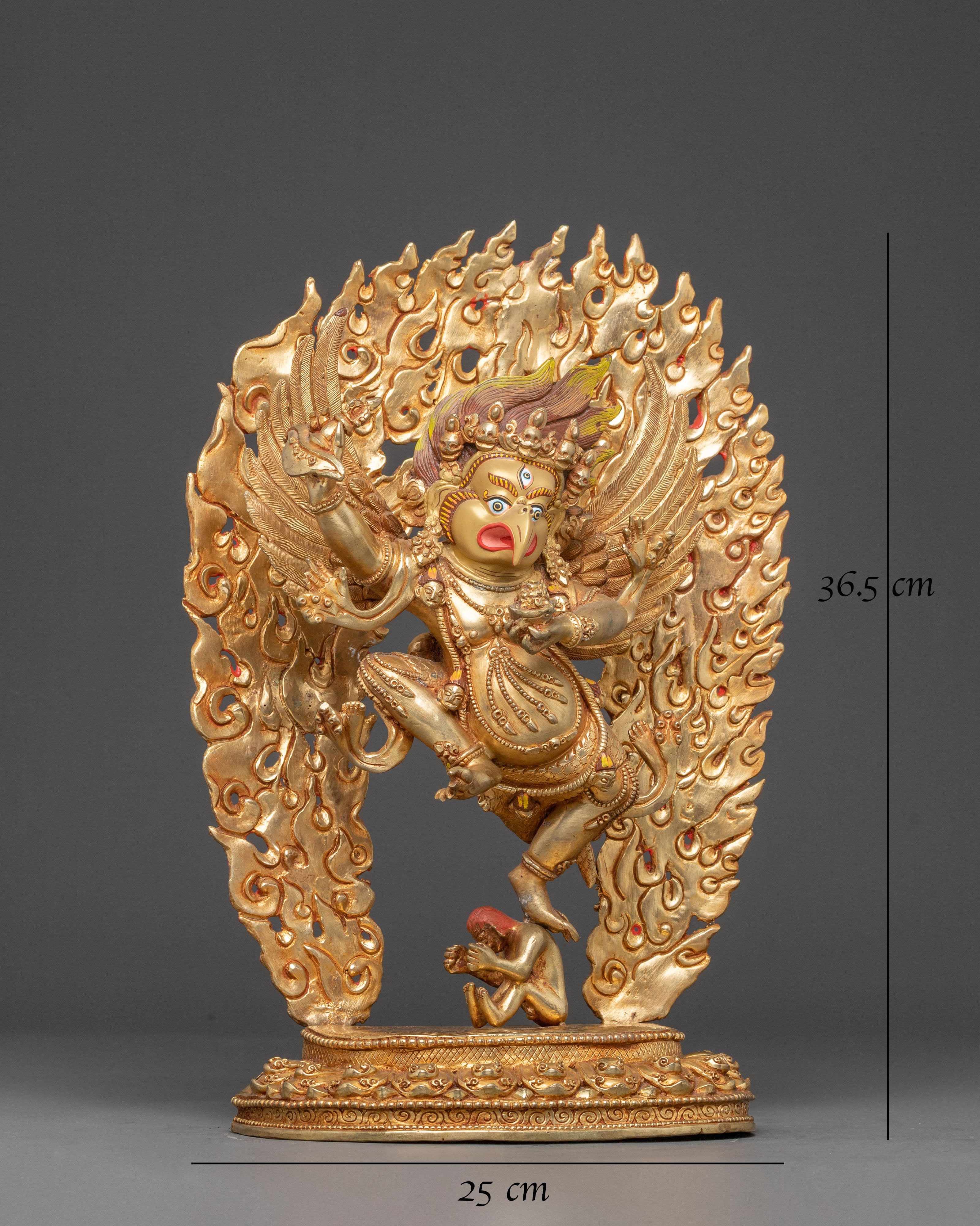 Golden Handmade Statue of Garuda 