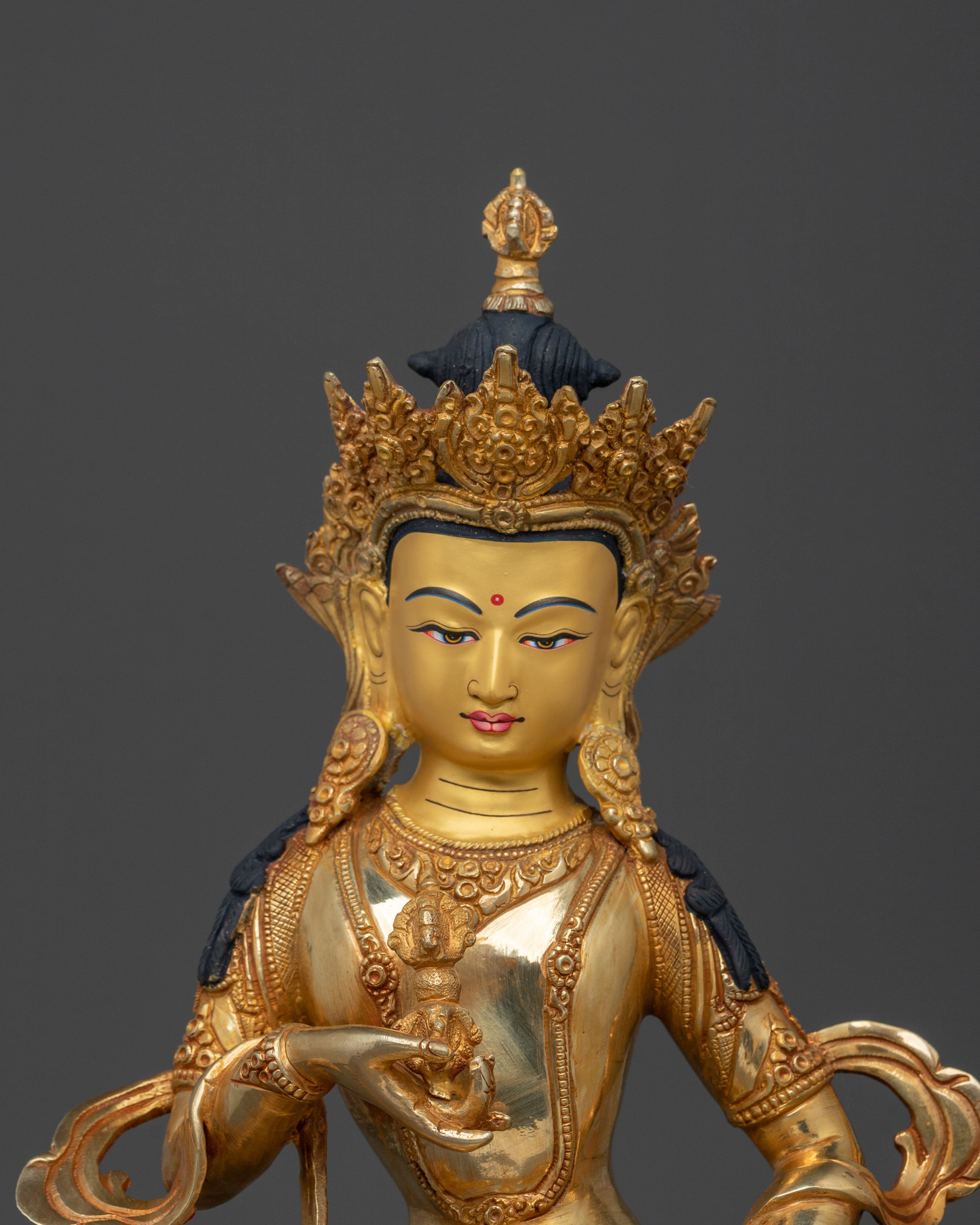 Seated Vajrasattva Statue | Tibetan Buddhist Wisdom Sculpture