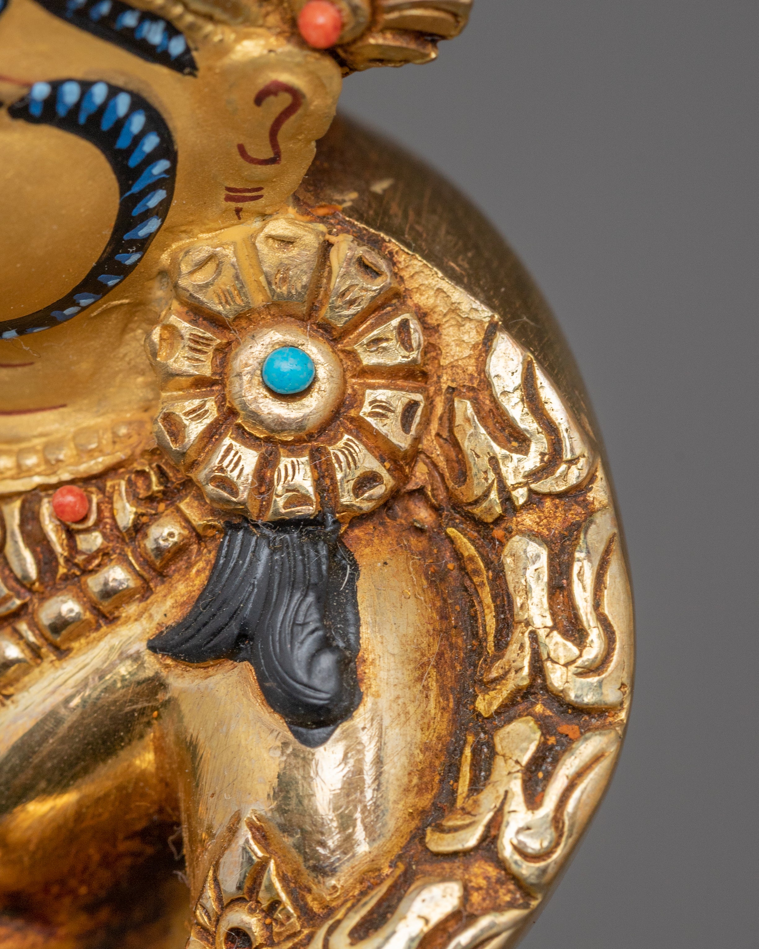 Golden Dzambhala Statue for Spiritual Blessings | God of Wealth