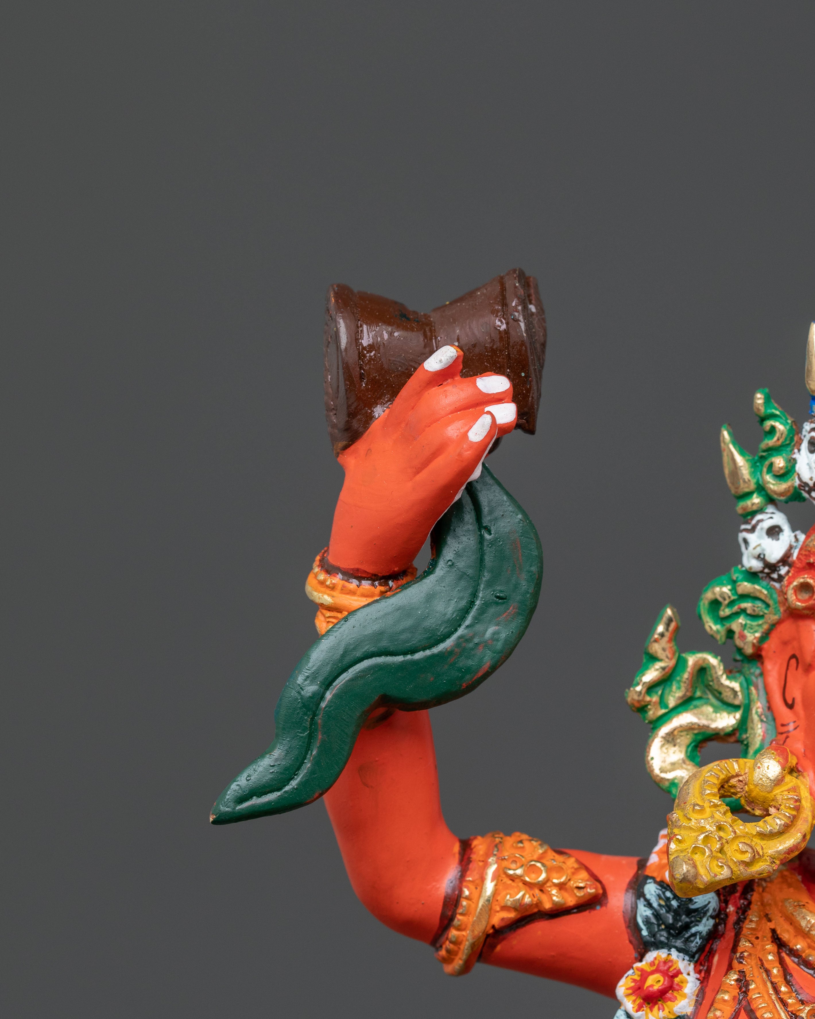 Buddhist Deity Damchen Gyalmo Statue