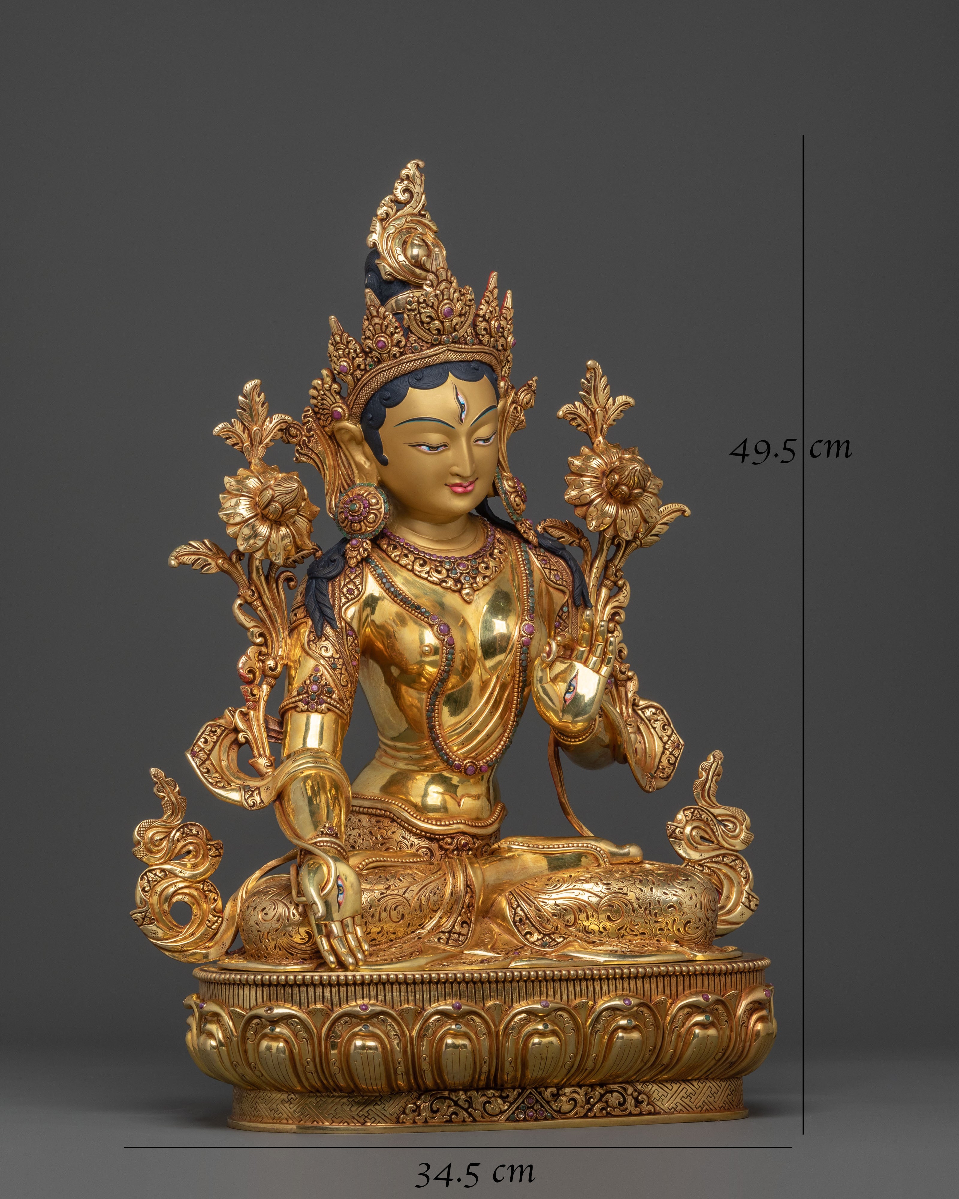 White Tara: Calm Sita Tara Sacred Statue | Goddess of Compassion