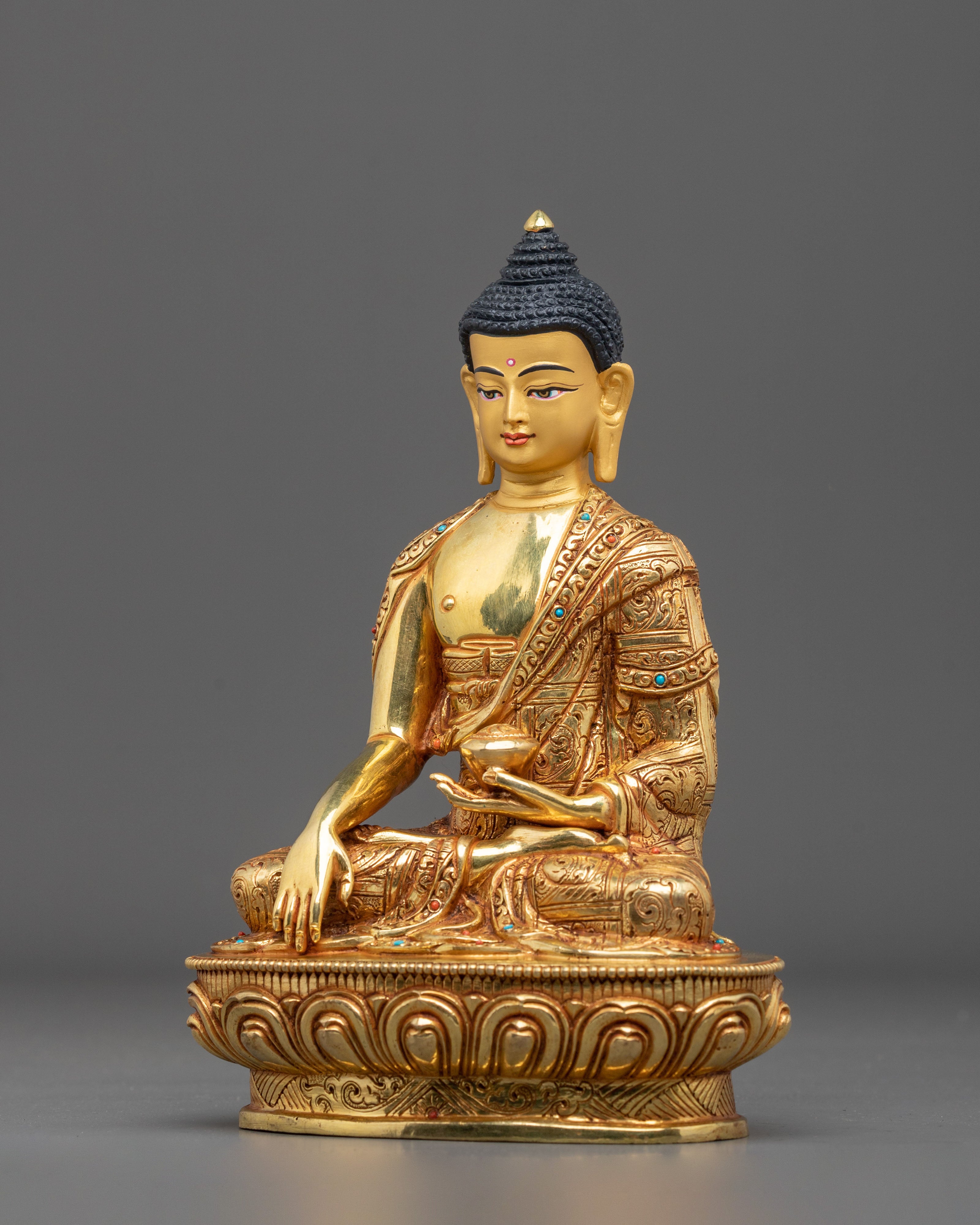 Himalayan Sacred Figurine of Shakyamuni Buddha