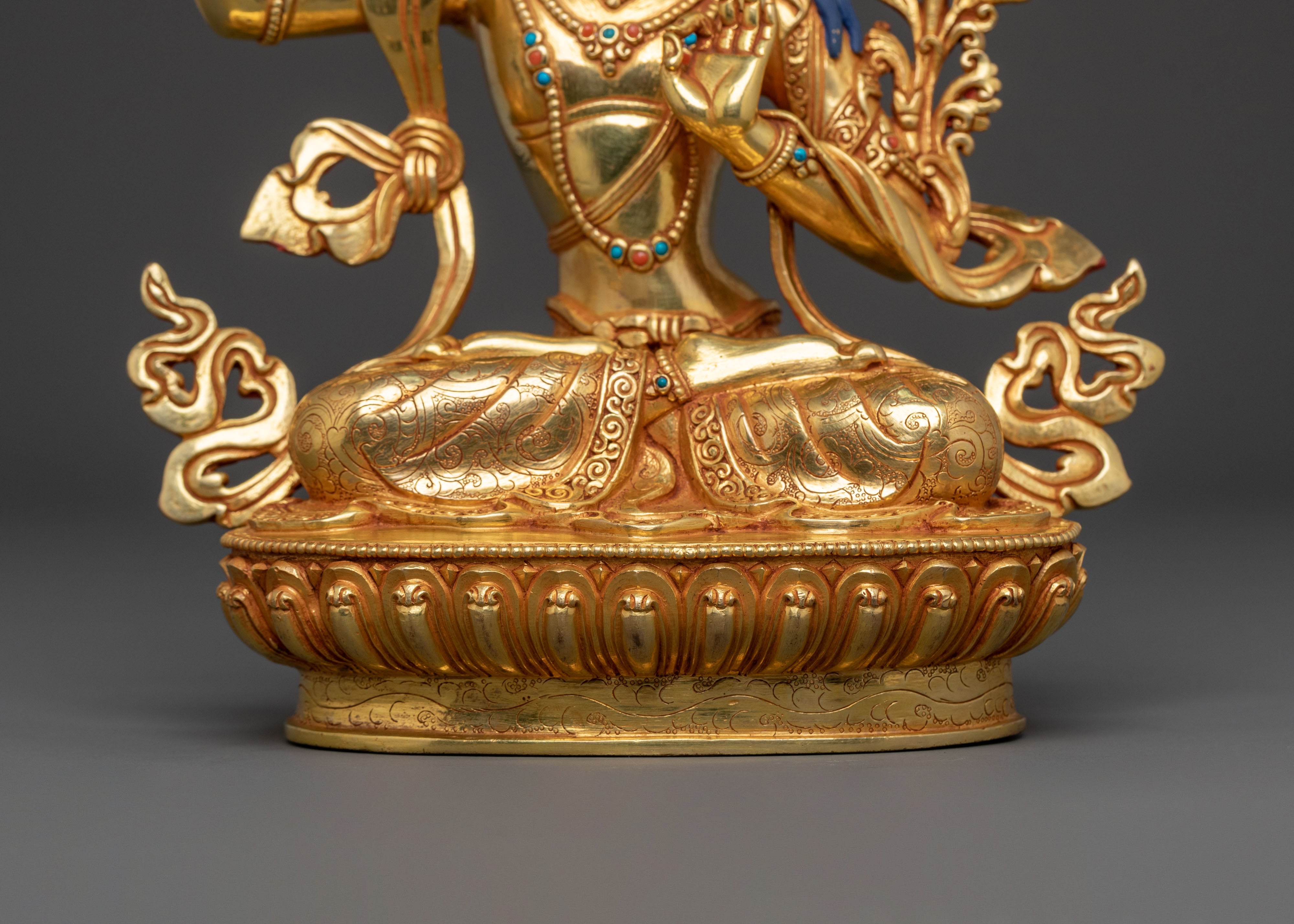 Manjushri Buddhist Figure | Handcrafted Wisdom Deity