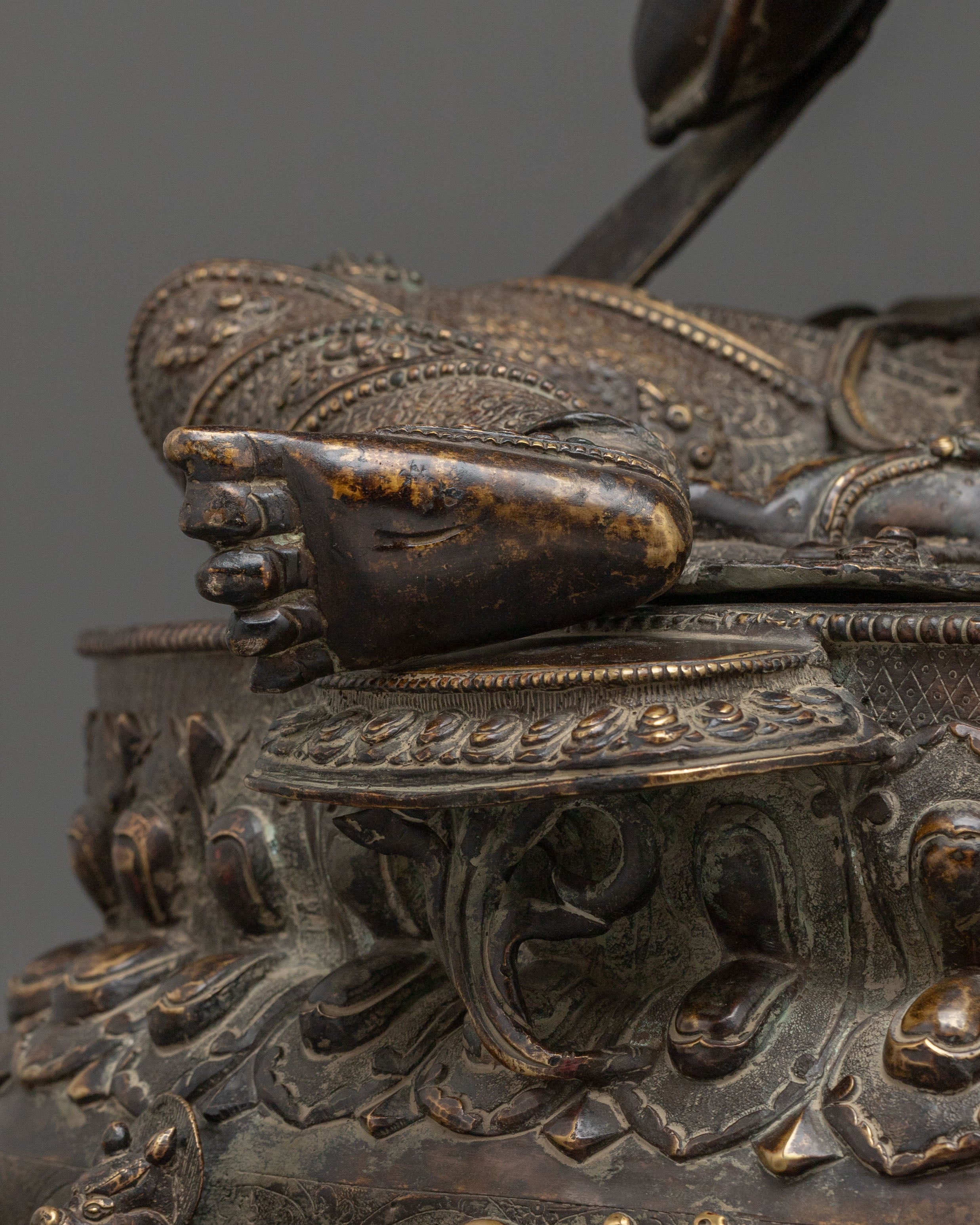 Tibetan Tikshna Manjushri Sacred Statue: Destroyer of Ignorance
