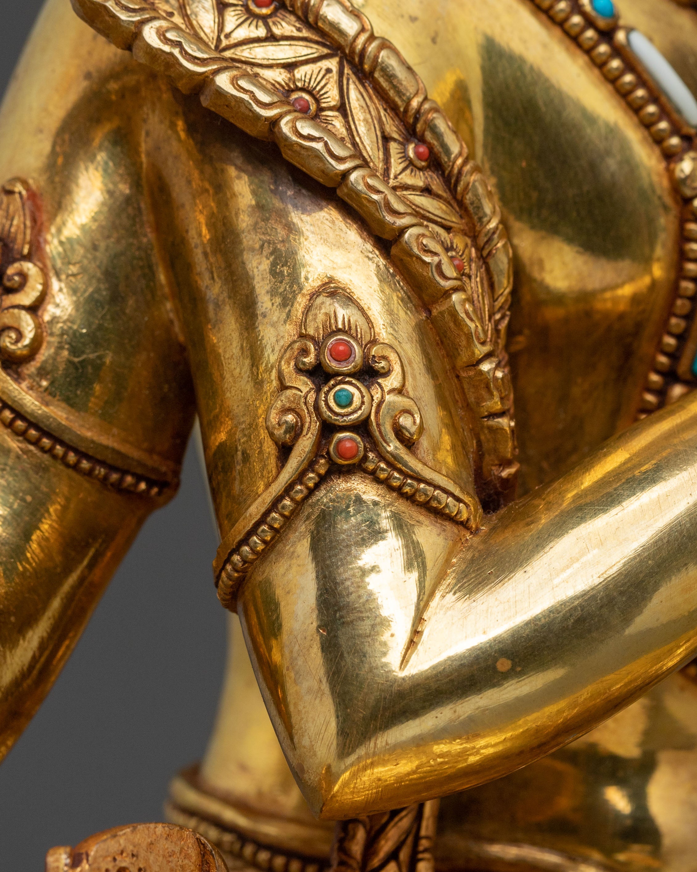 Four-Armed Chenrezig Copper Statue | Home Decor