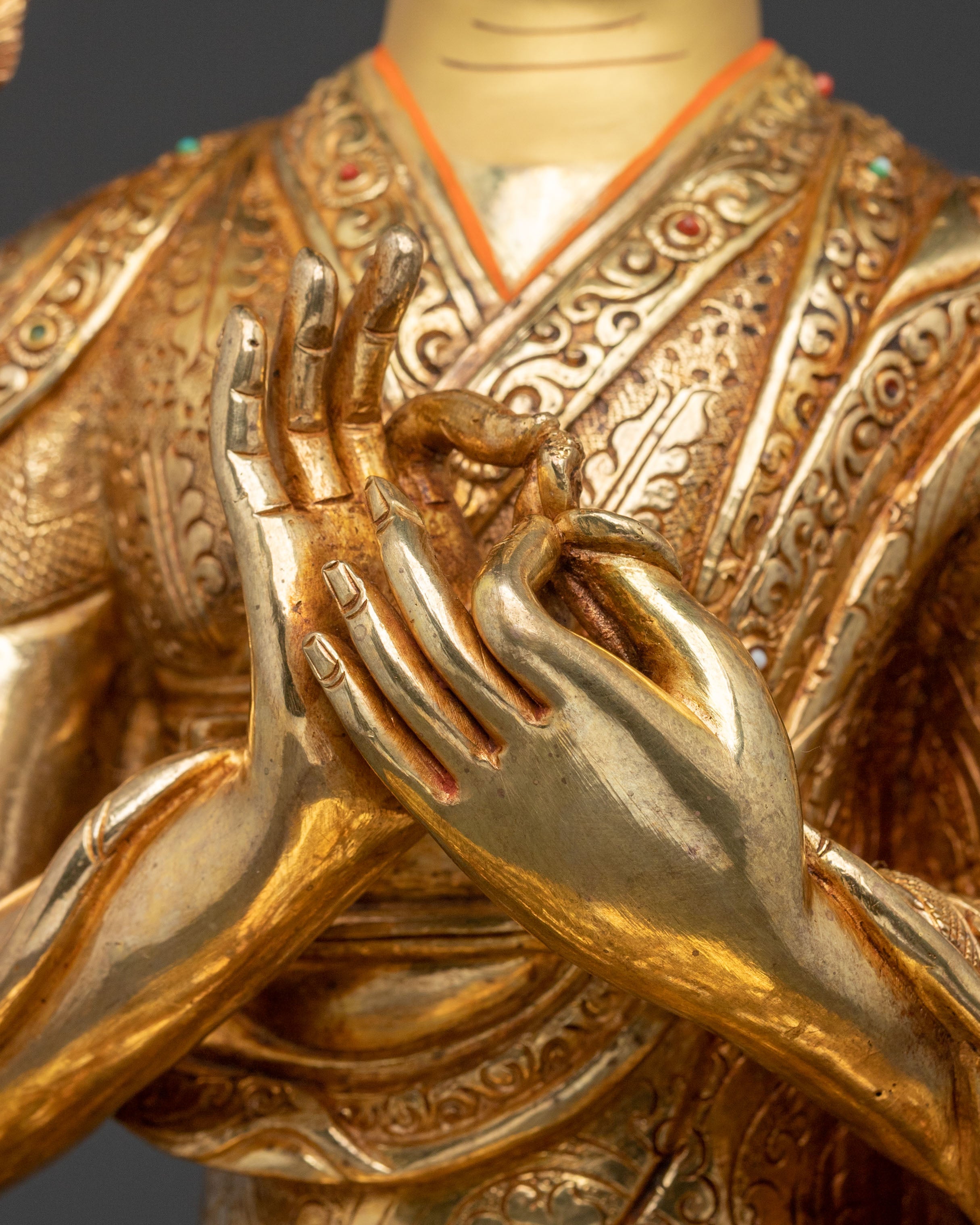 Tsongkhapa with Disciples Statue | Buddhist Masters