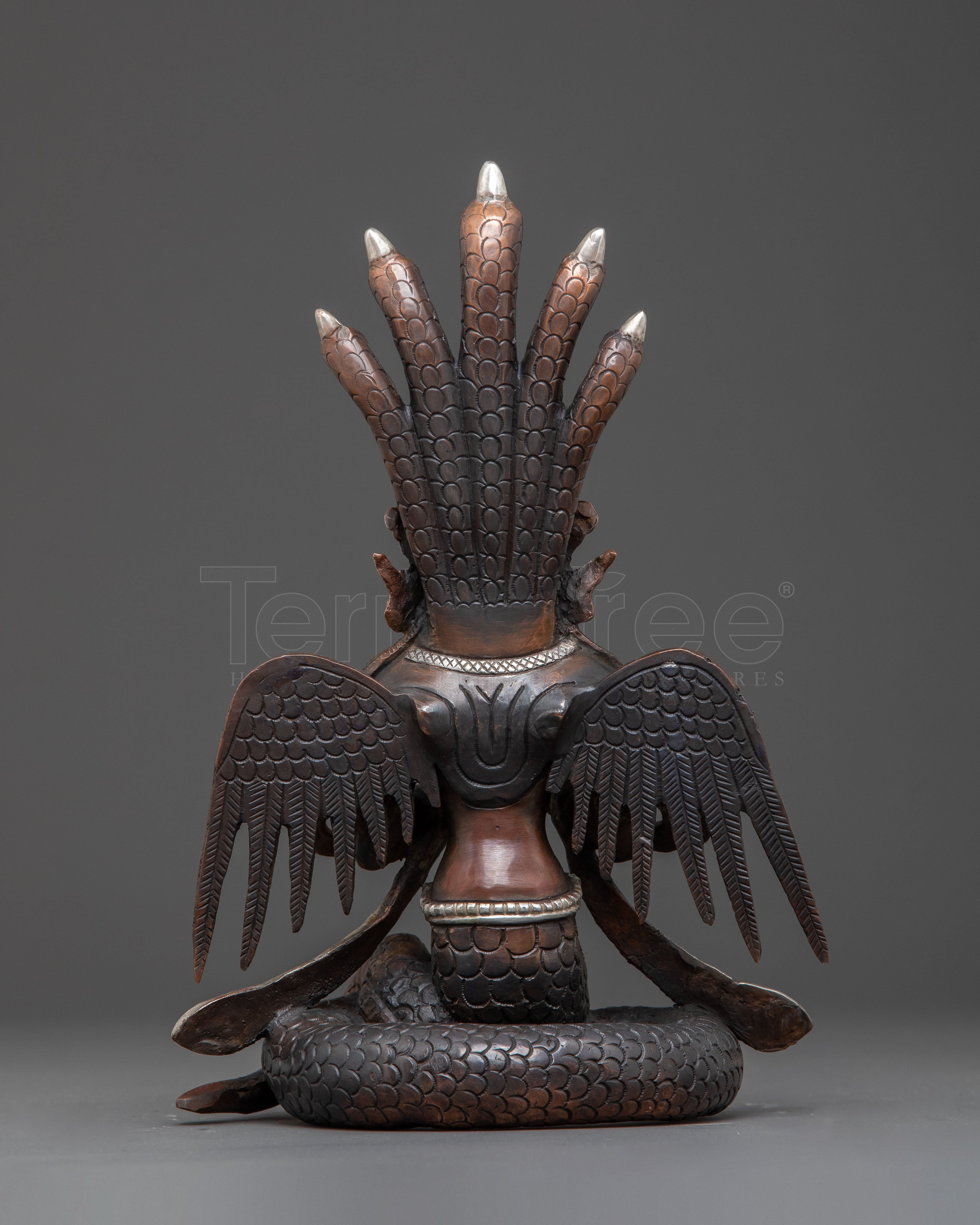 Nagkanya Oxidized Copper Statue – Serene Protector