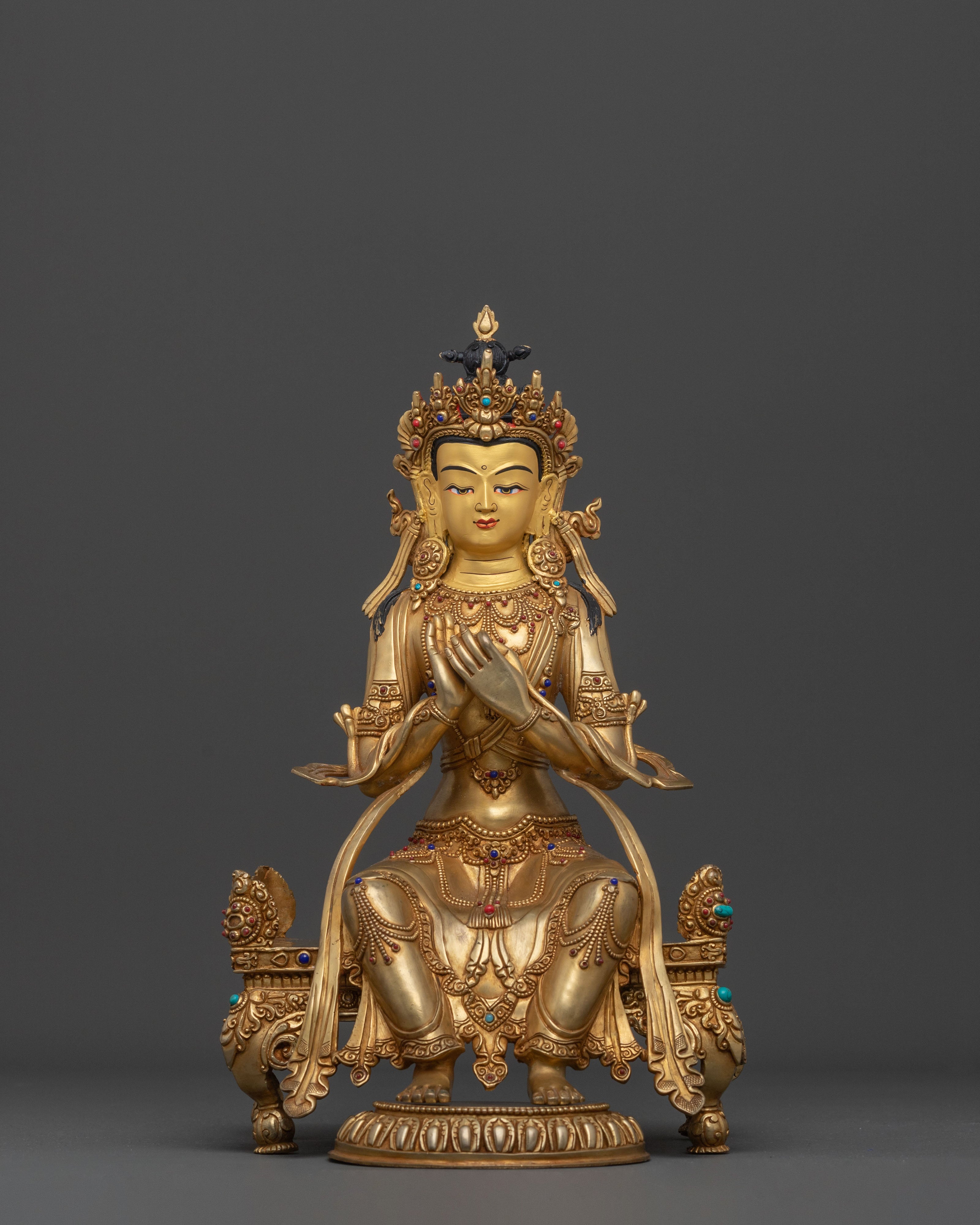 Buddha from Future Maitreya Statue in Pure 24K Gold