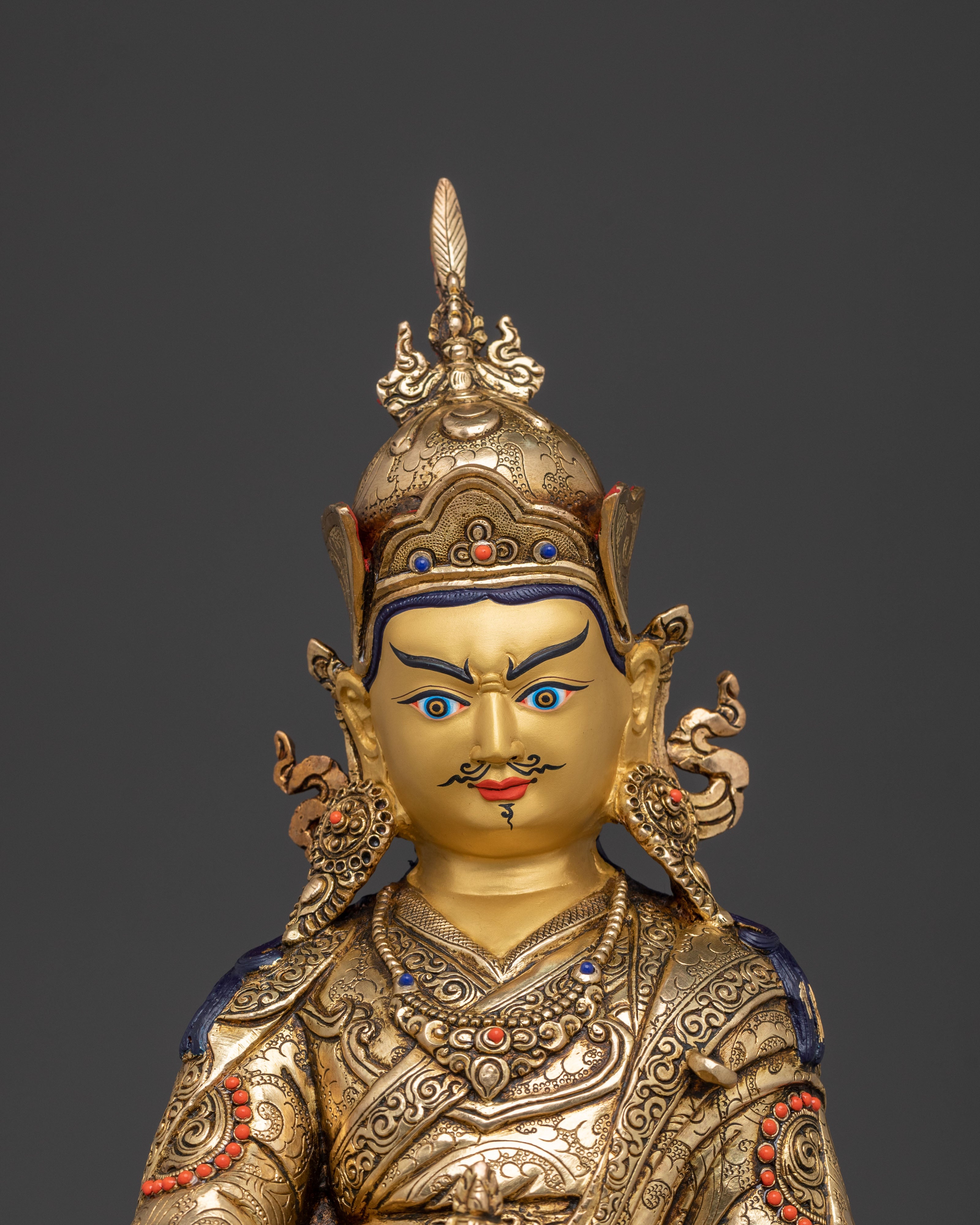 Enlightened Guru Rinpoche Figurine | Buddhist Altar Decor