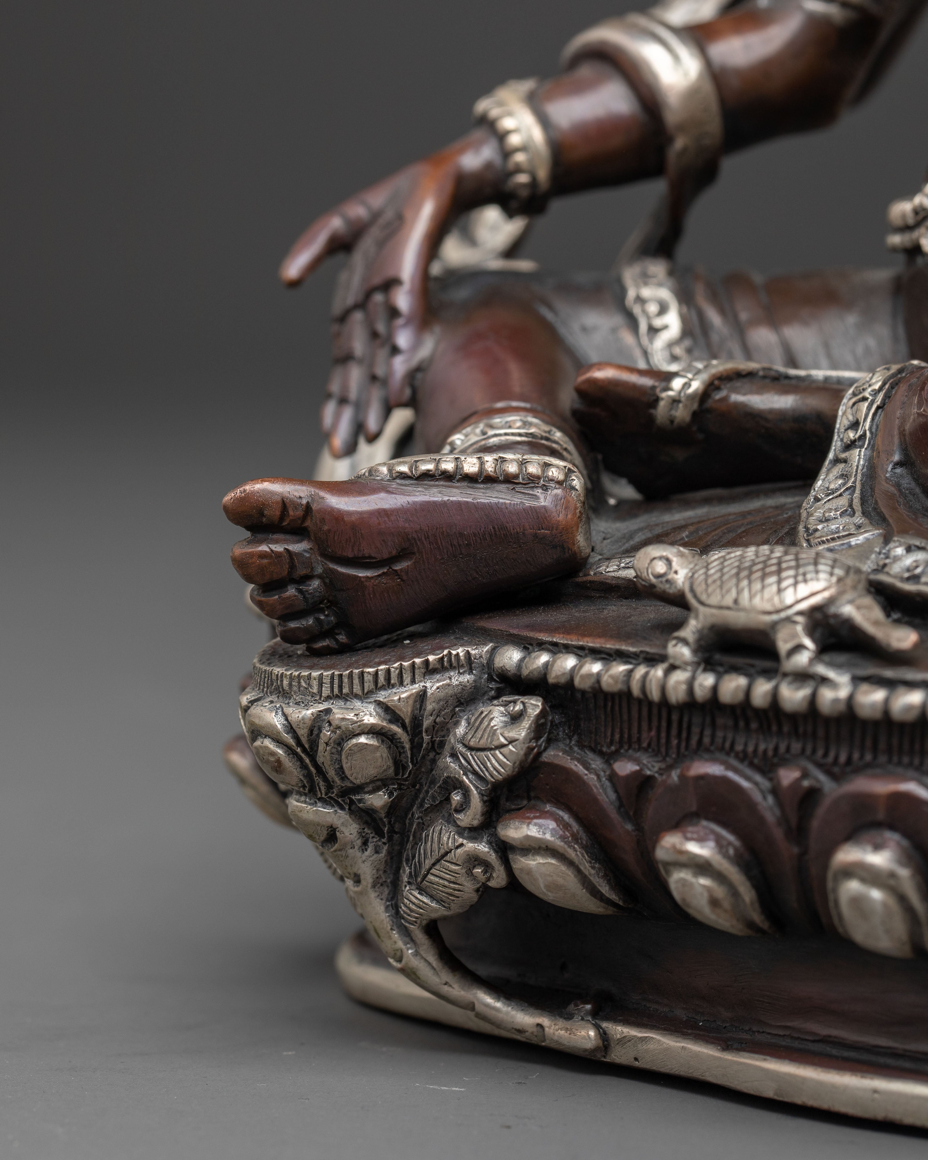 Wealth Goddess Laxmi Copper Statue | Handcrafted Spiritual Decor