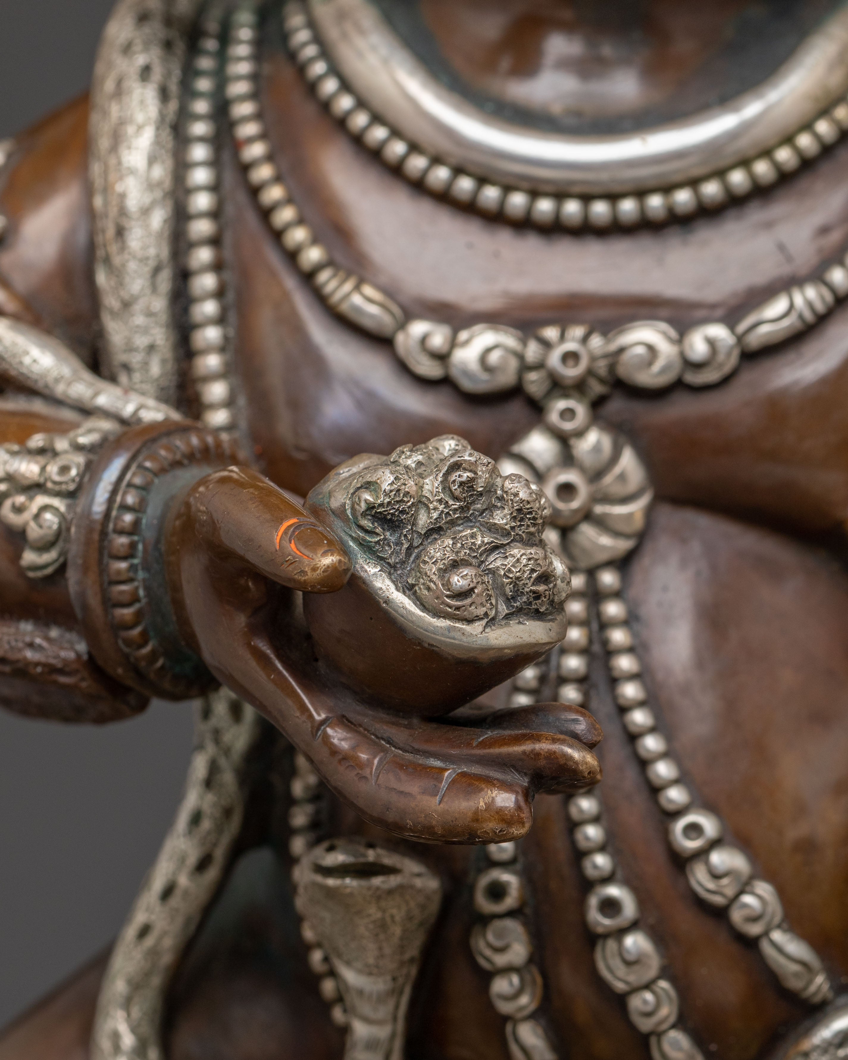 Black Dzambhala Handcrafted Statue – Oxidized Copper