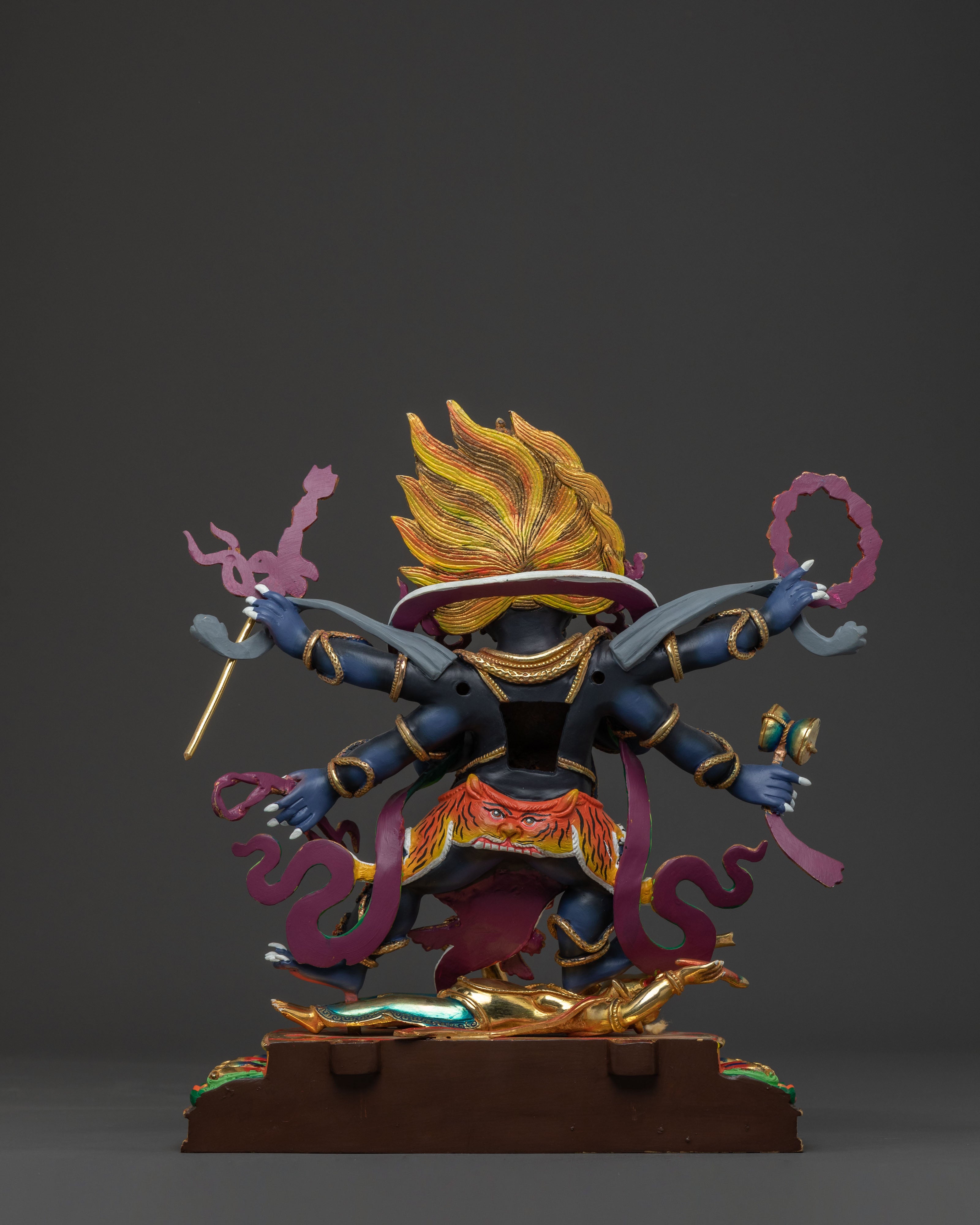 Six Armed Mahakala Statue | Supreme Guardian