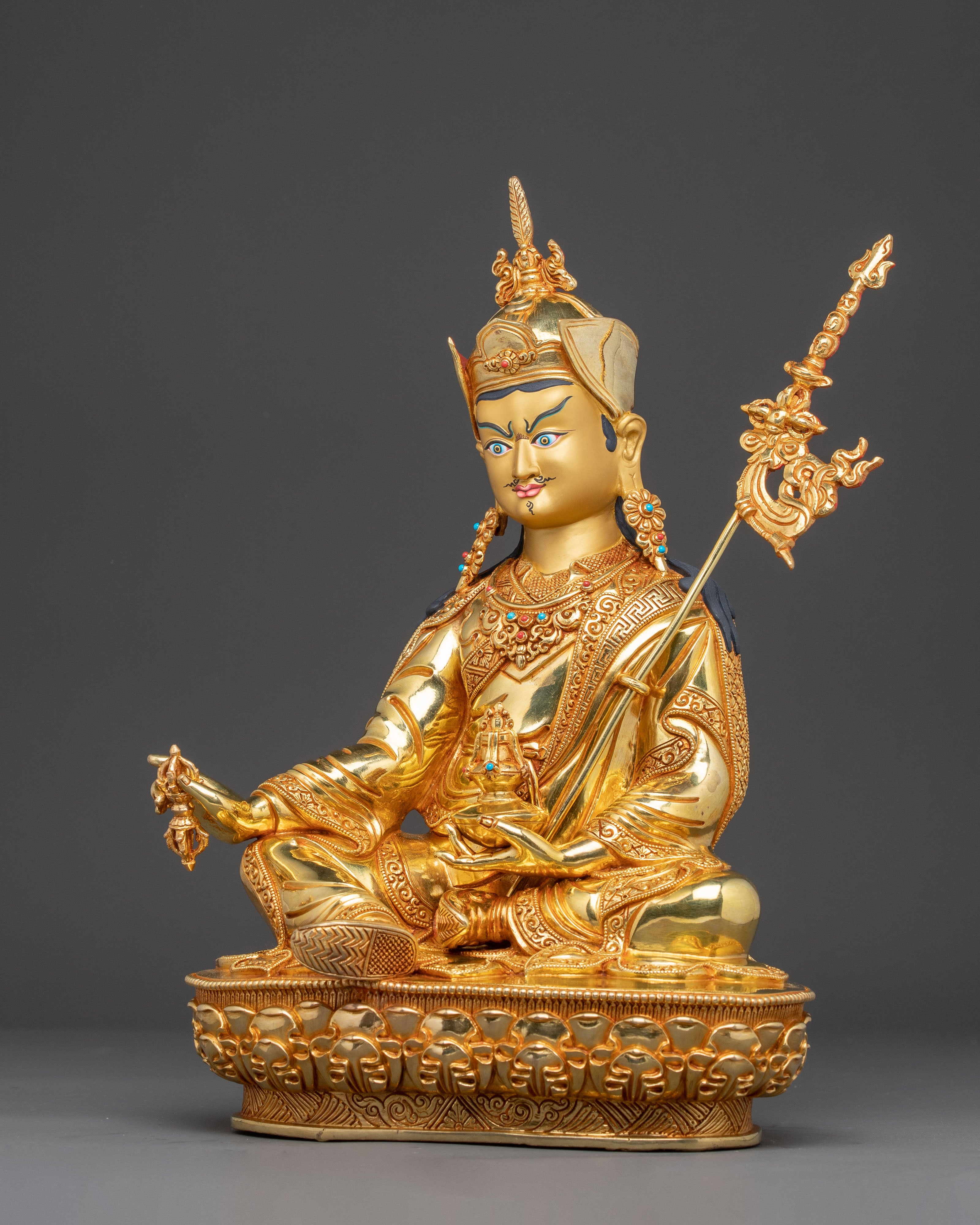 Handcrafted Guru Rinpoche Statue for Meditation | Padmasambhava Figurine
