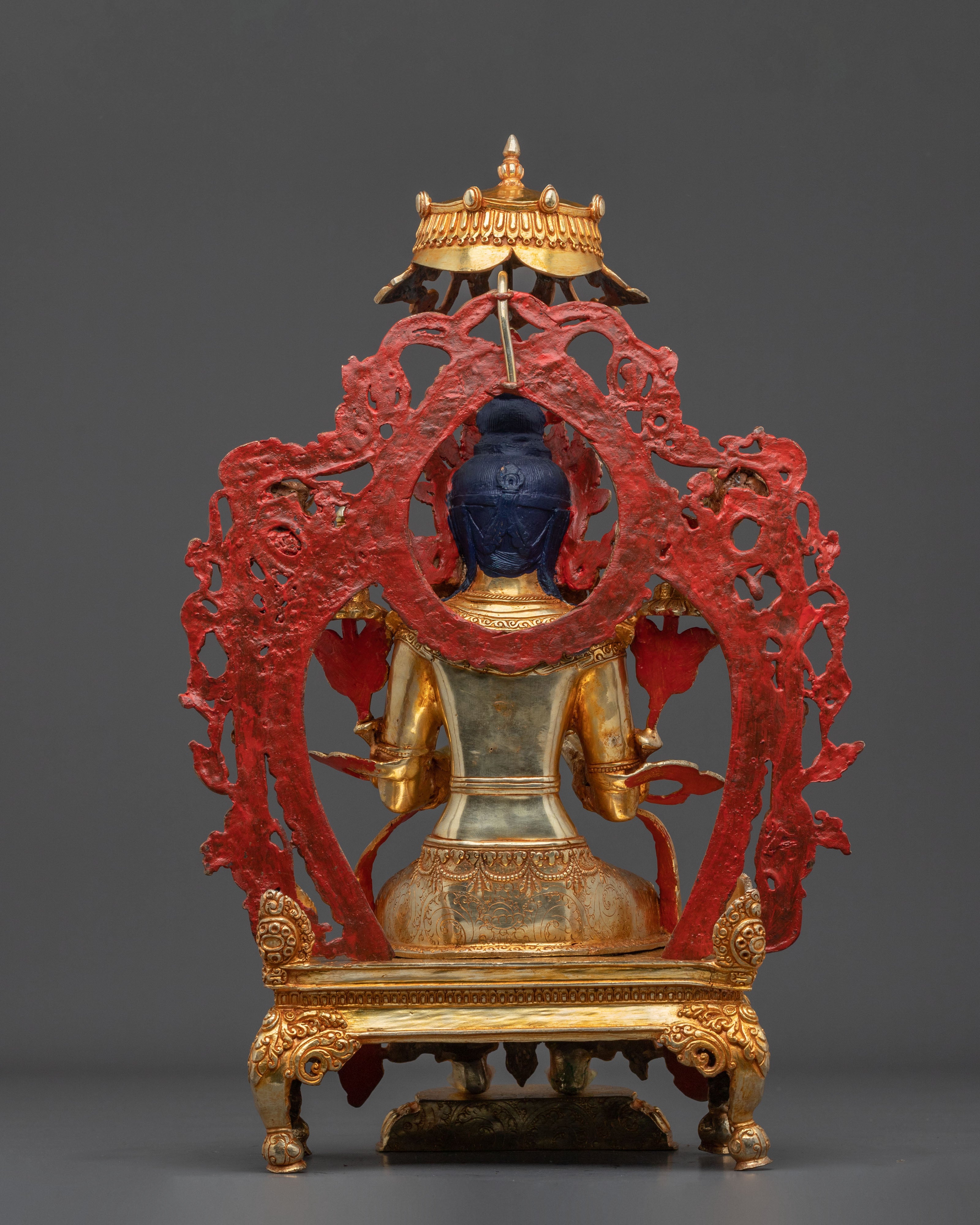 Maitreya Buddha Statue | Handcrafted 24K Gold Gilded