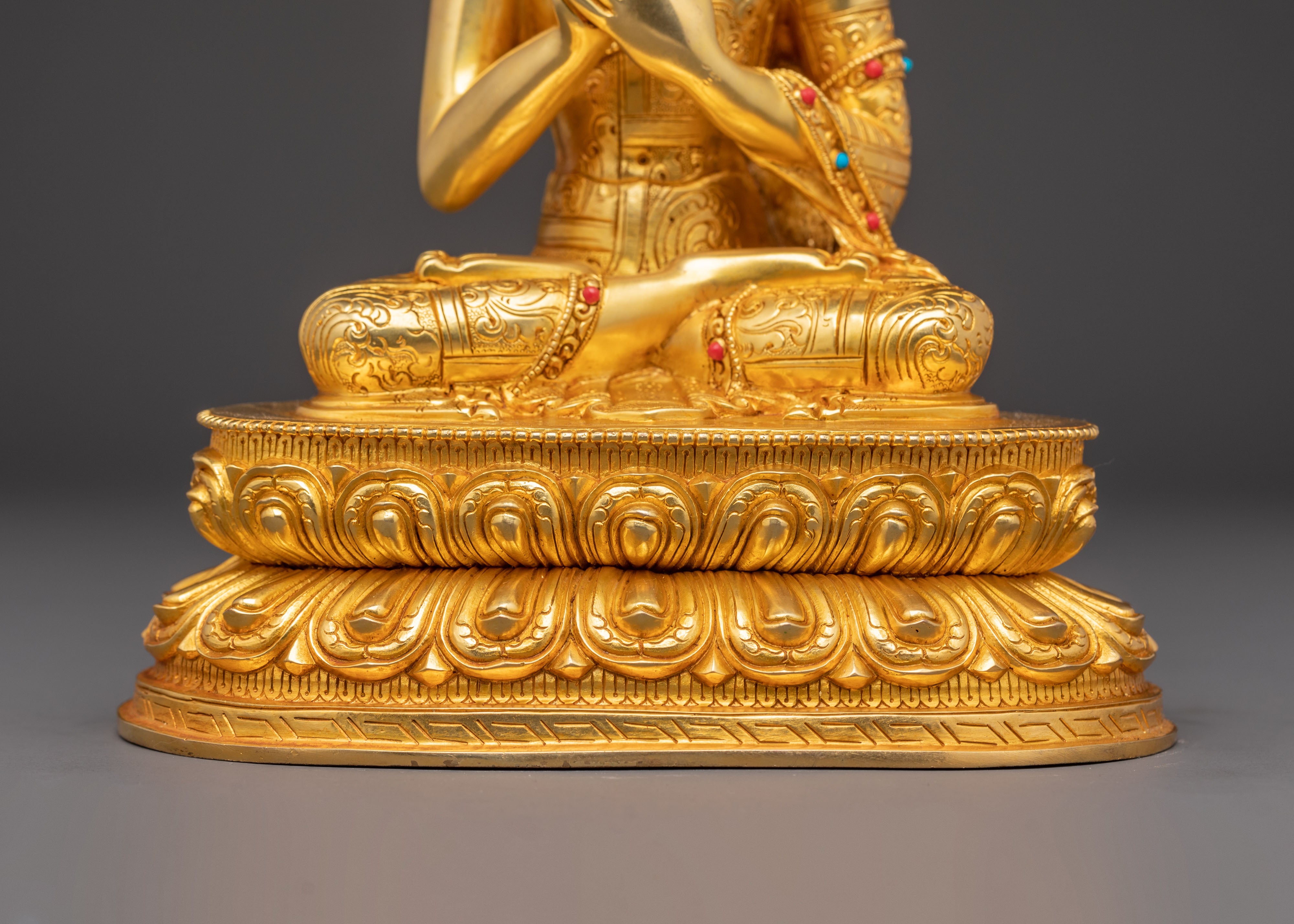 Handcrafted Golden Statue Set of Five Dhyani Buddhas